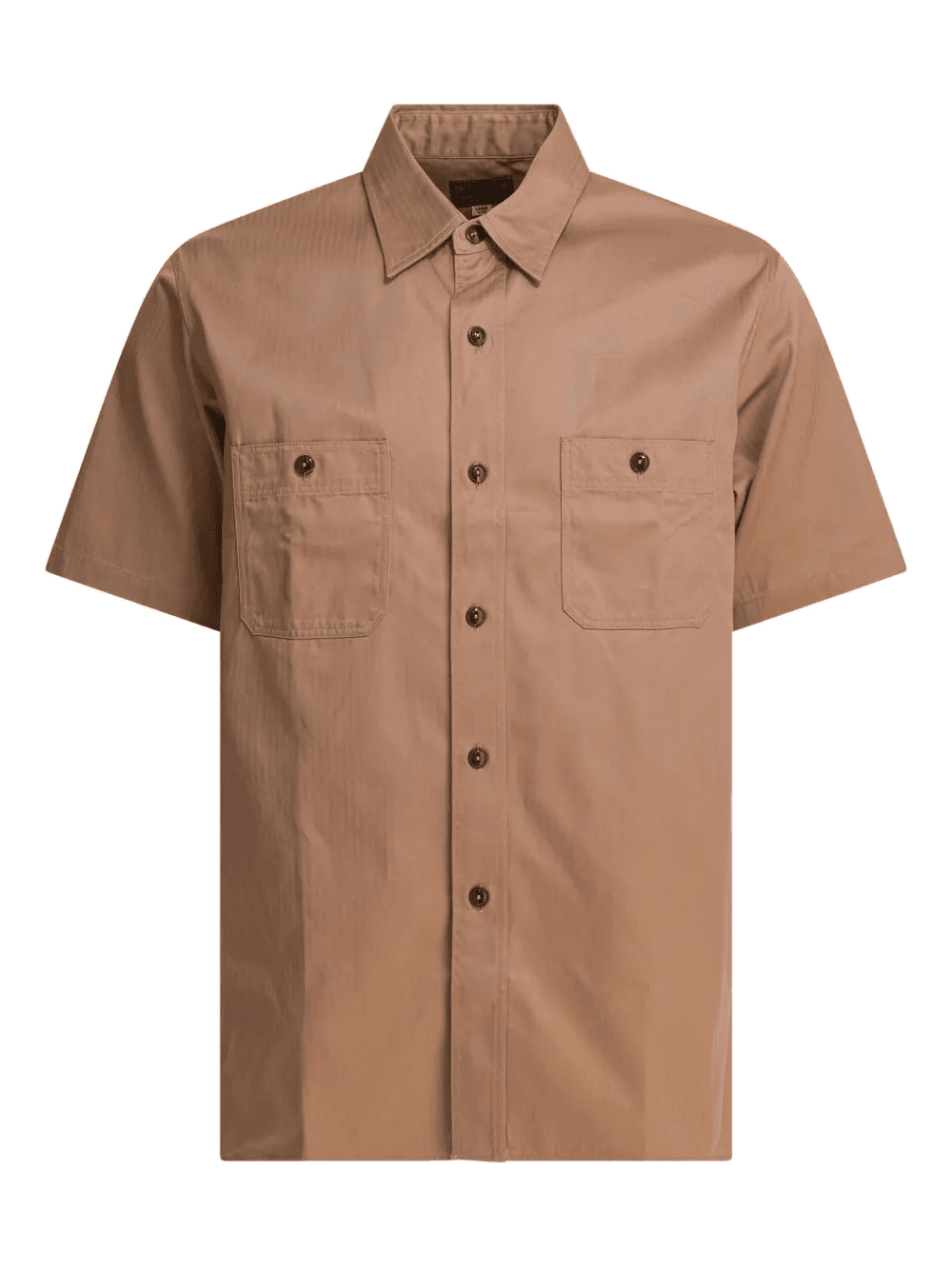 buttoned-pocket cotton shirt - Image 1