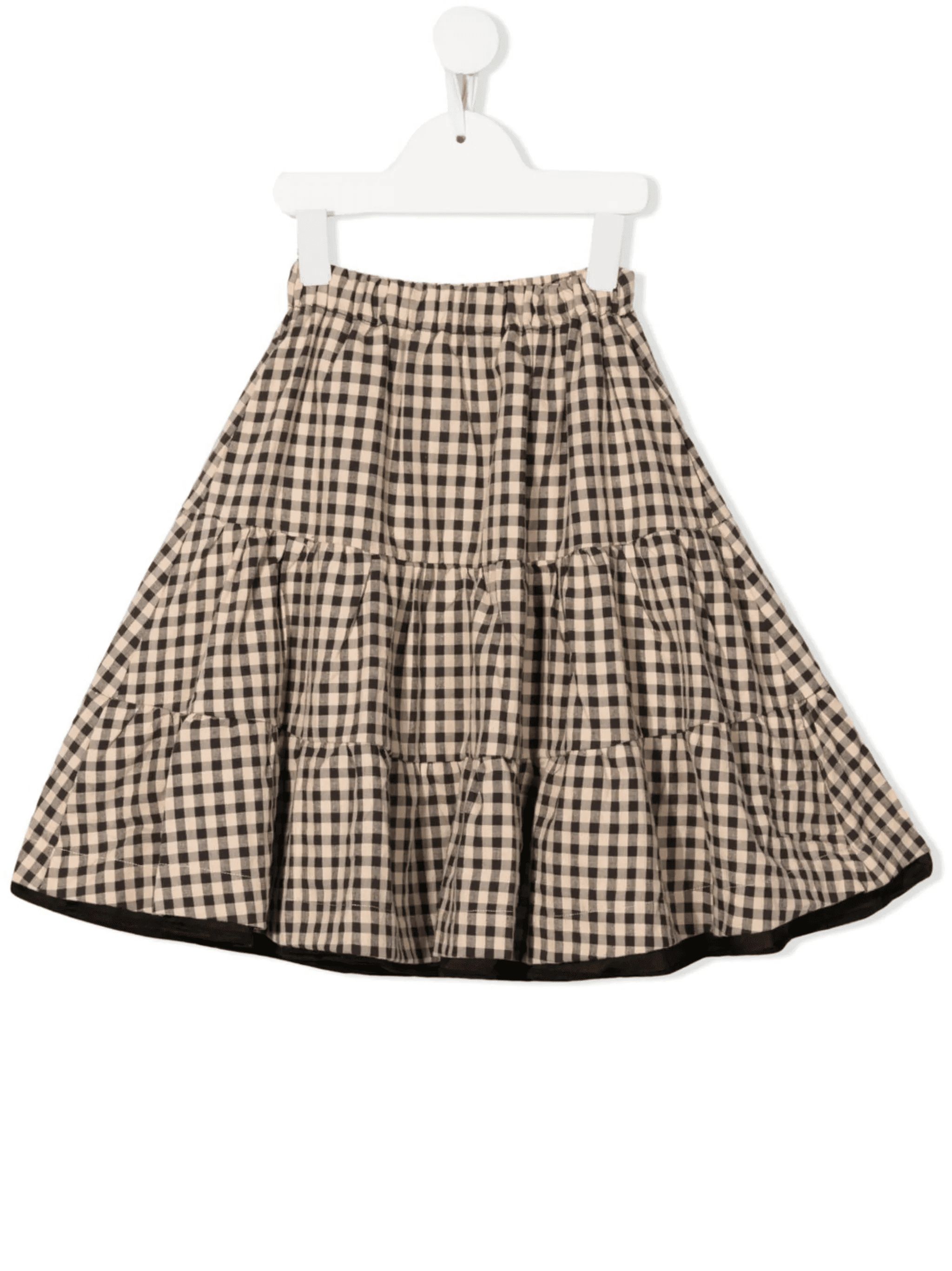 gingham-check midi skirt - Image 1