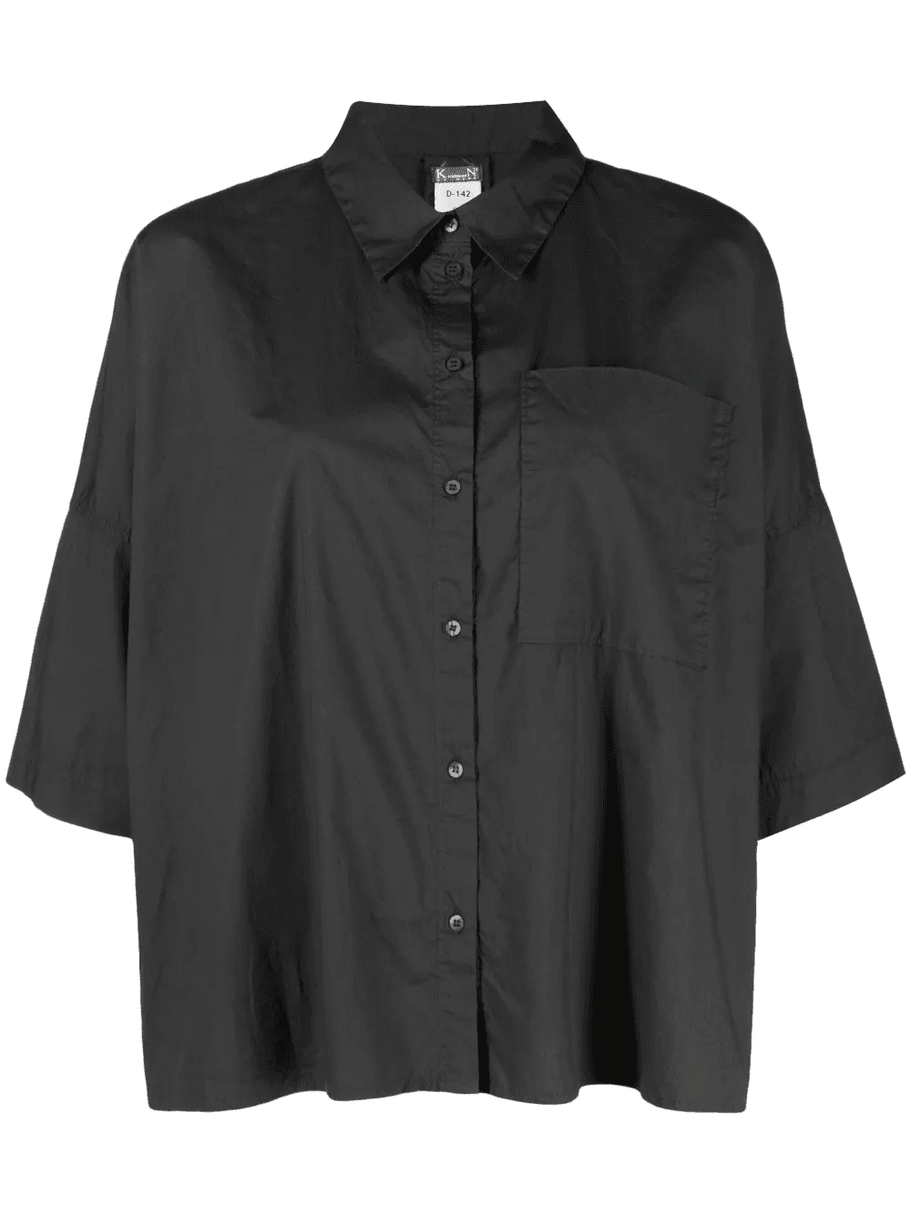 chest-pocket cropped shirt - Image 1