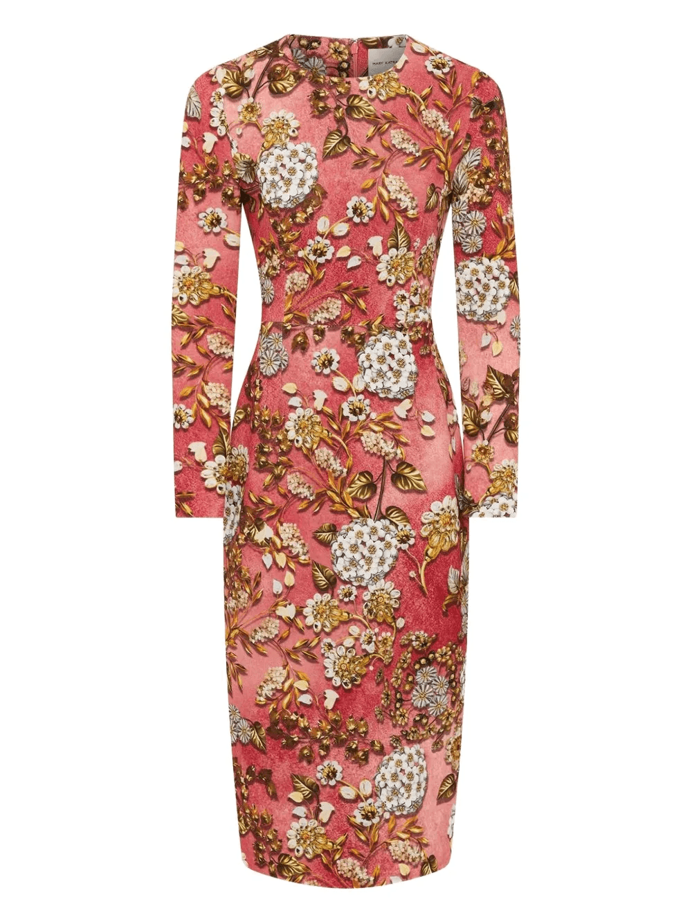 Naomi floral-print long-sleeve midi dress - Image 1