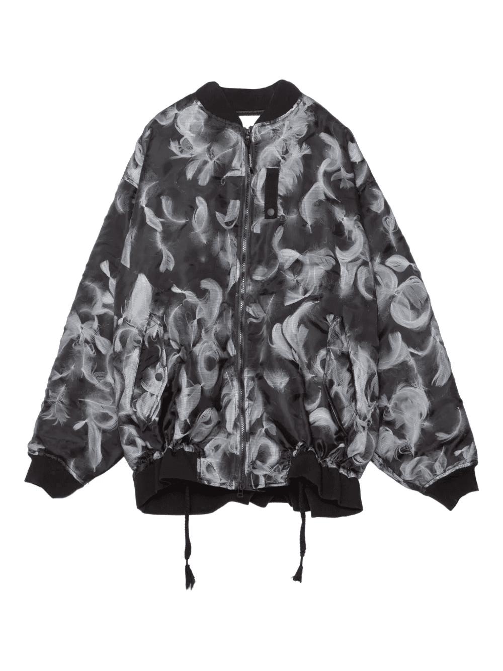 feather-print bomber jacket - Image 1