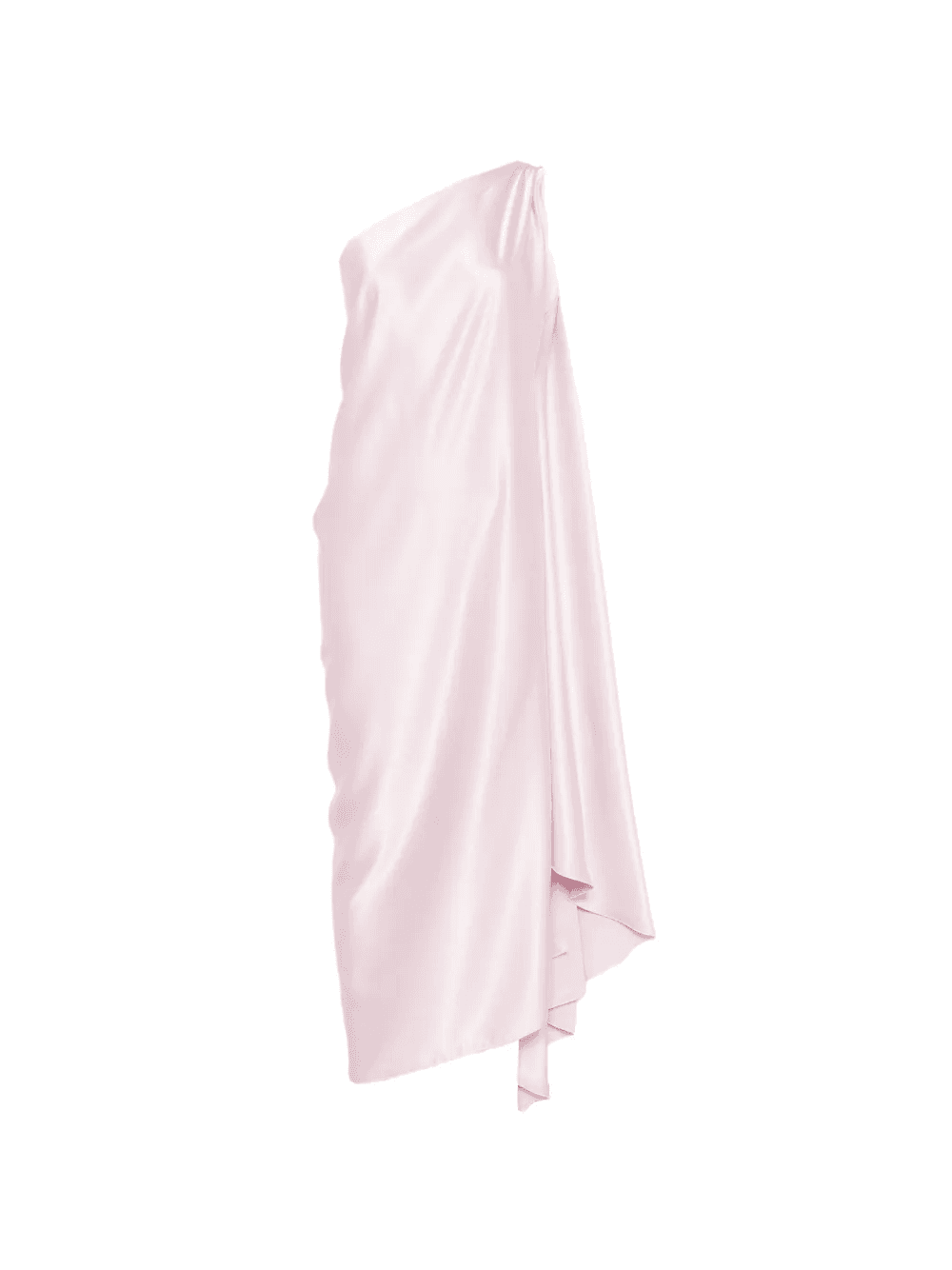 draped one-shoulder dress - Image 1