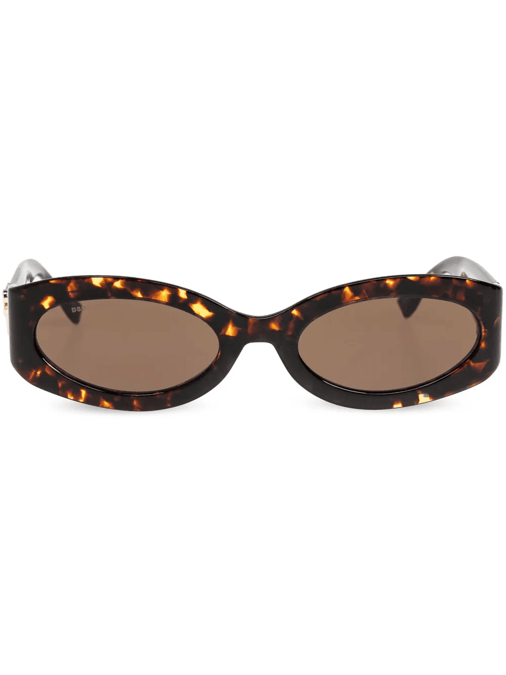 oval-frame tortoiseshell sunglasses - Image 1