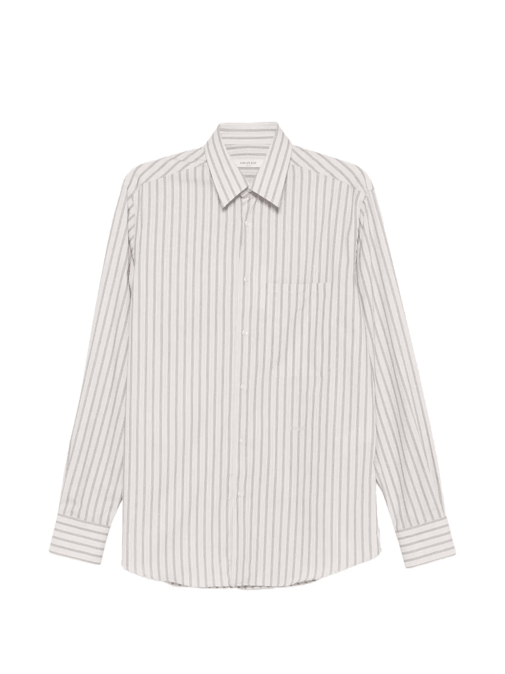 striped chest-pocket shirt - Image 1