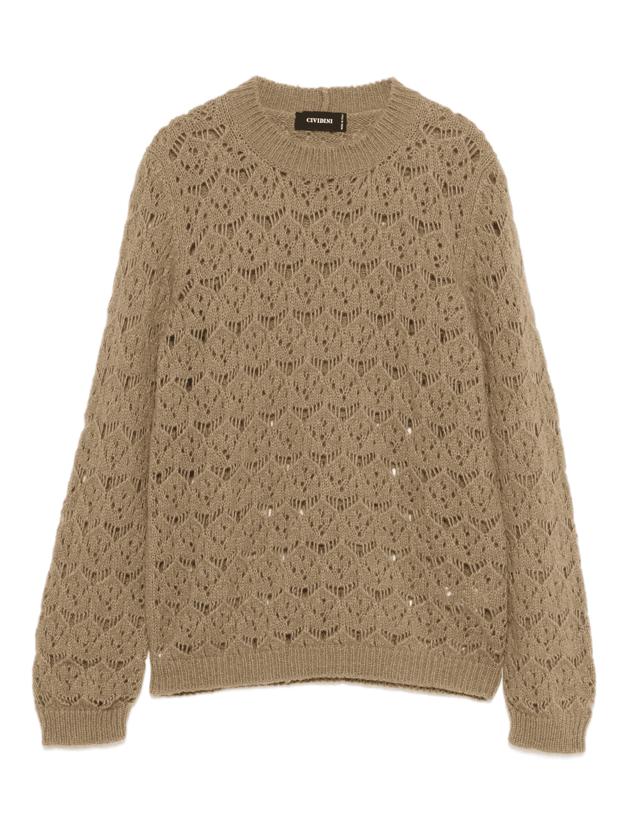 openwork knitted sweater - Image 1