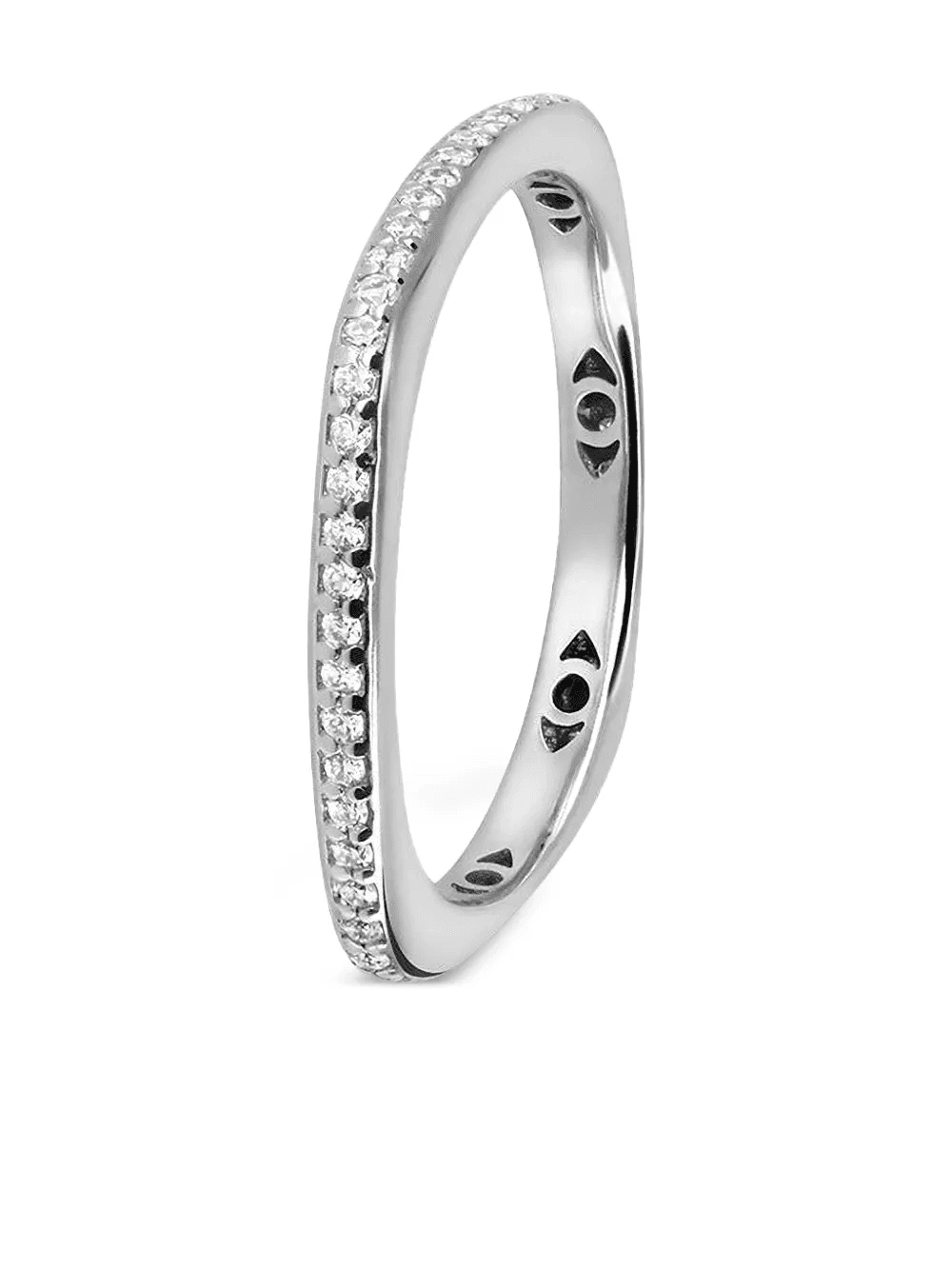 18K white gold Phalanx diamond eternity ring - Image 1