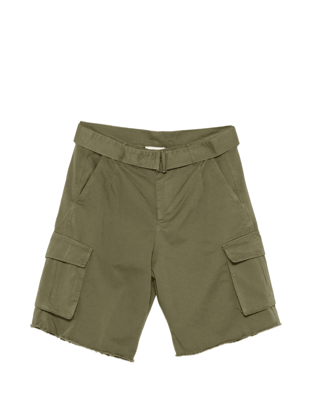 belted button cargo shorts - Image 1