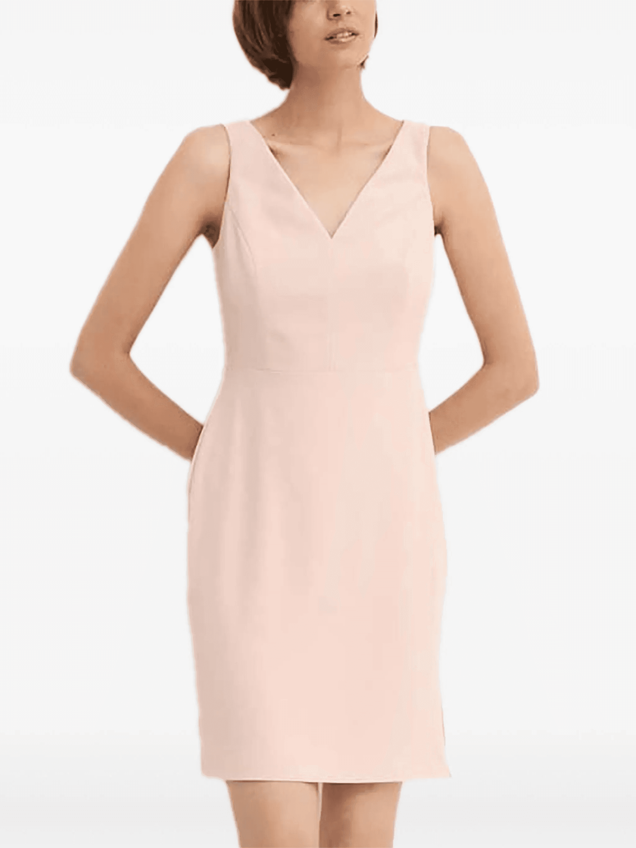 v-neck mini dress - Image 1