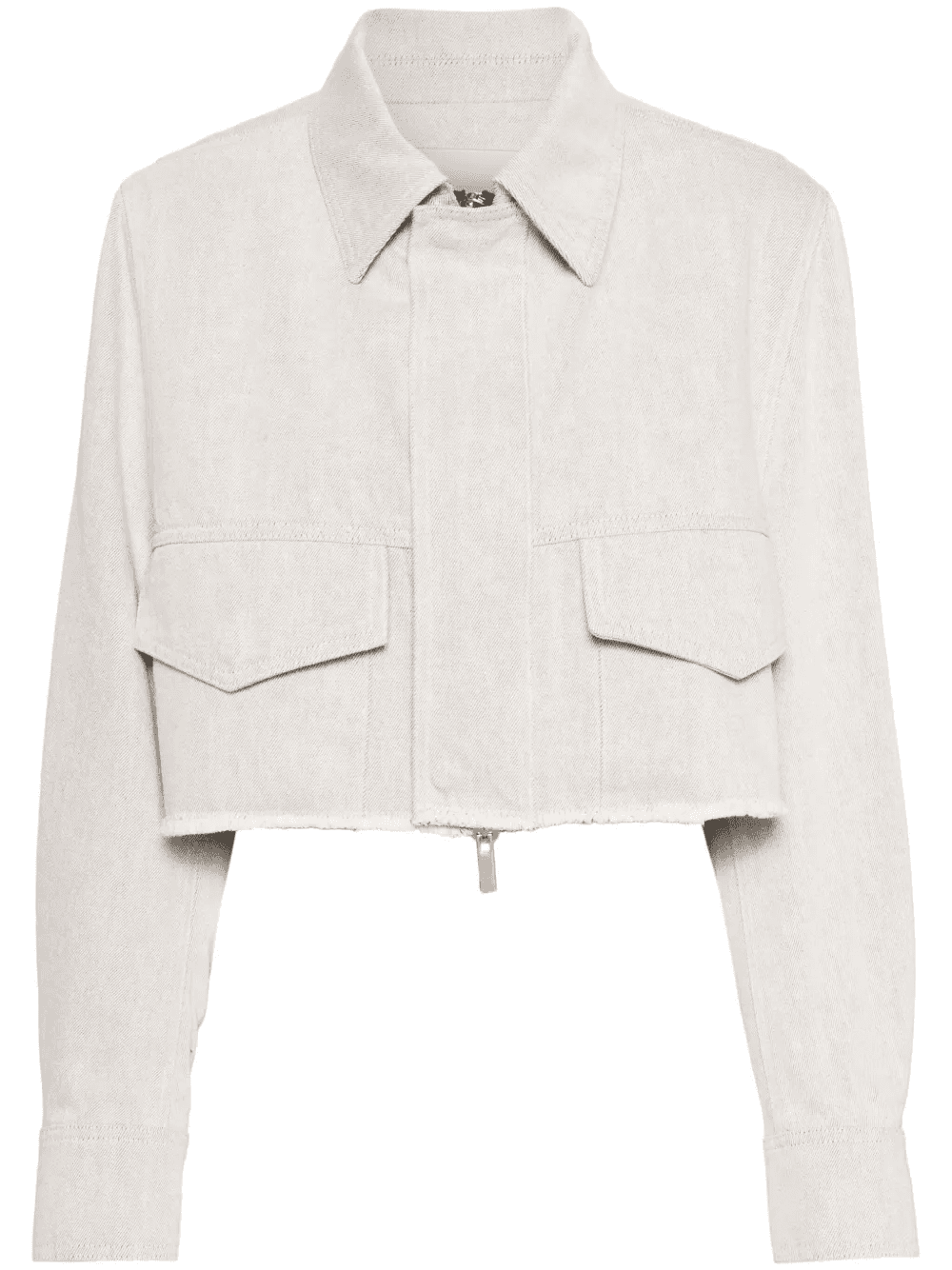 cropped cotton jacket - Image 1