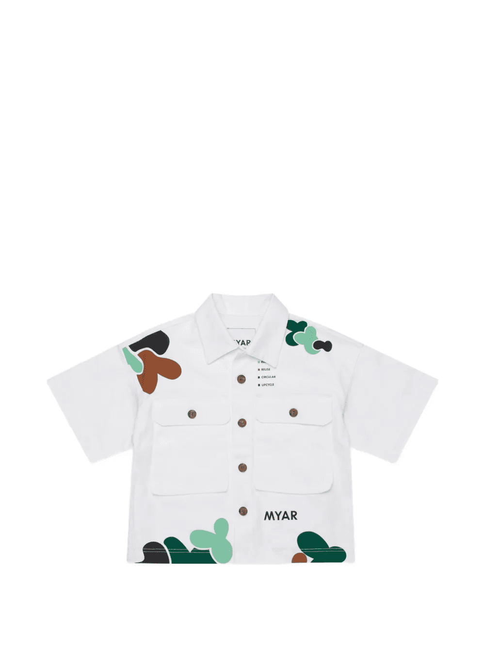 multi-pocket short-sleeved shirt - Image 1