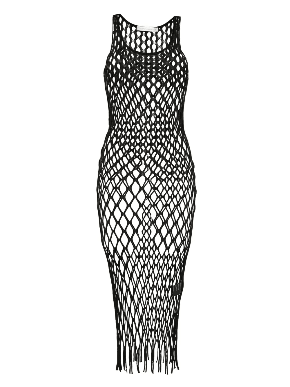 mesh-knitted tank dress - Image 1