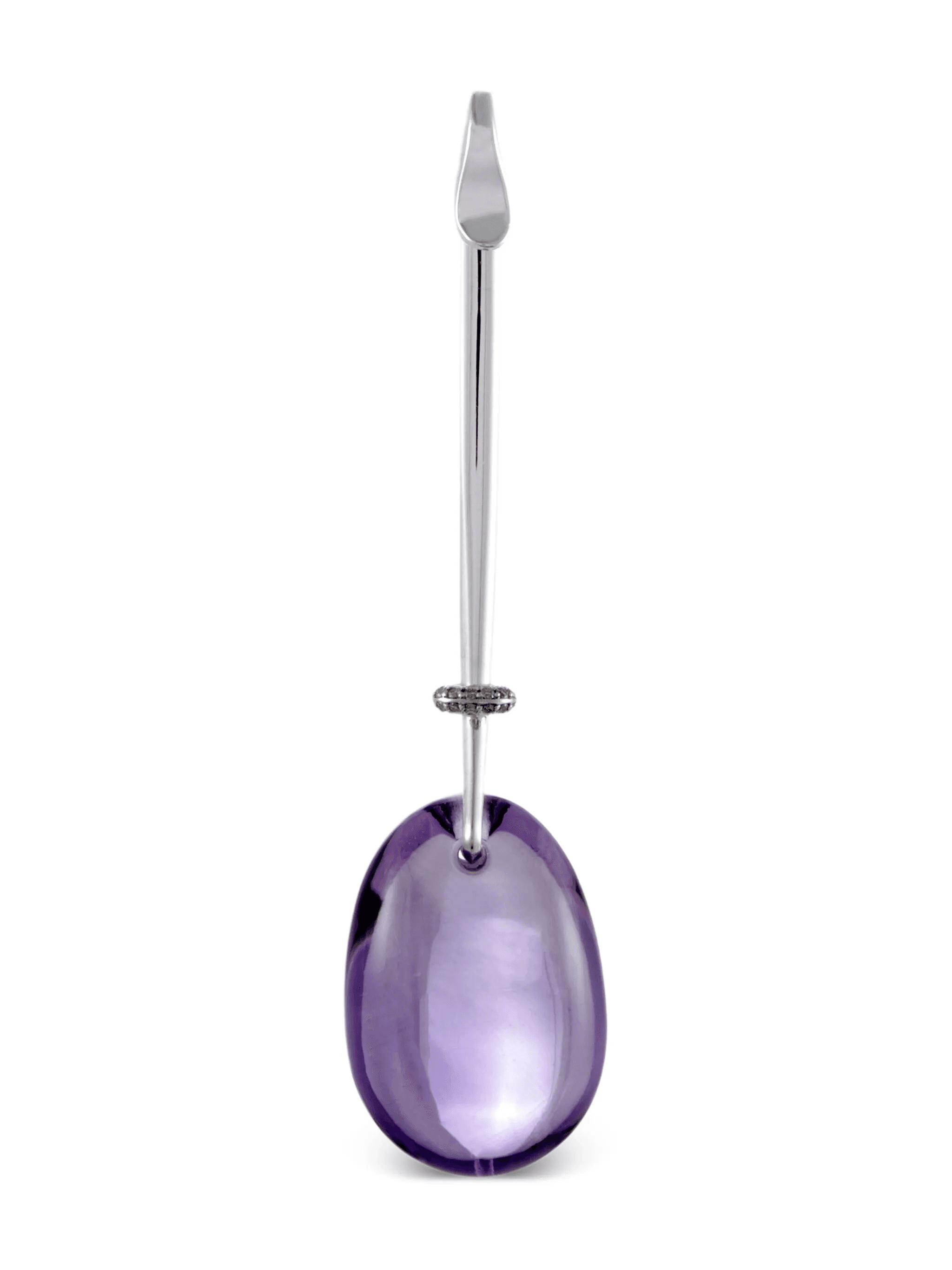 Vivianna amethyst and diamond pendant charm - Image 1