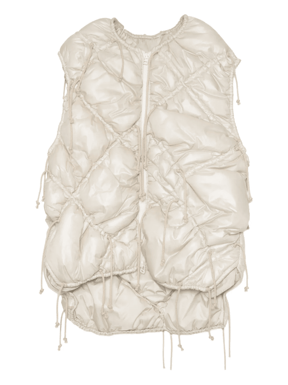 quilted drawstring vest - Image 1