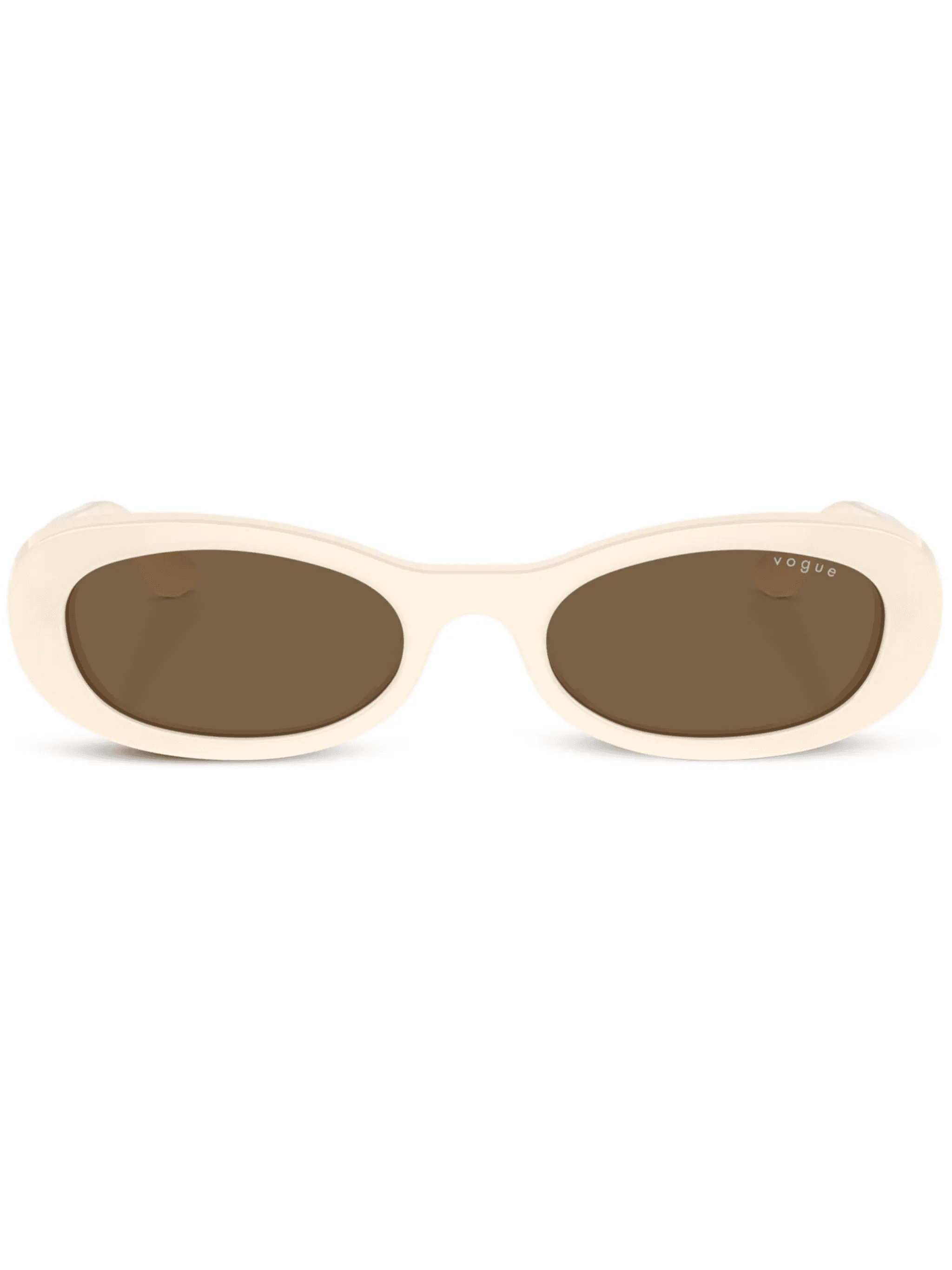 logo-print oval-frame sunglasses - Image 1