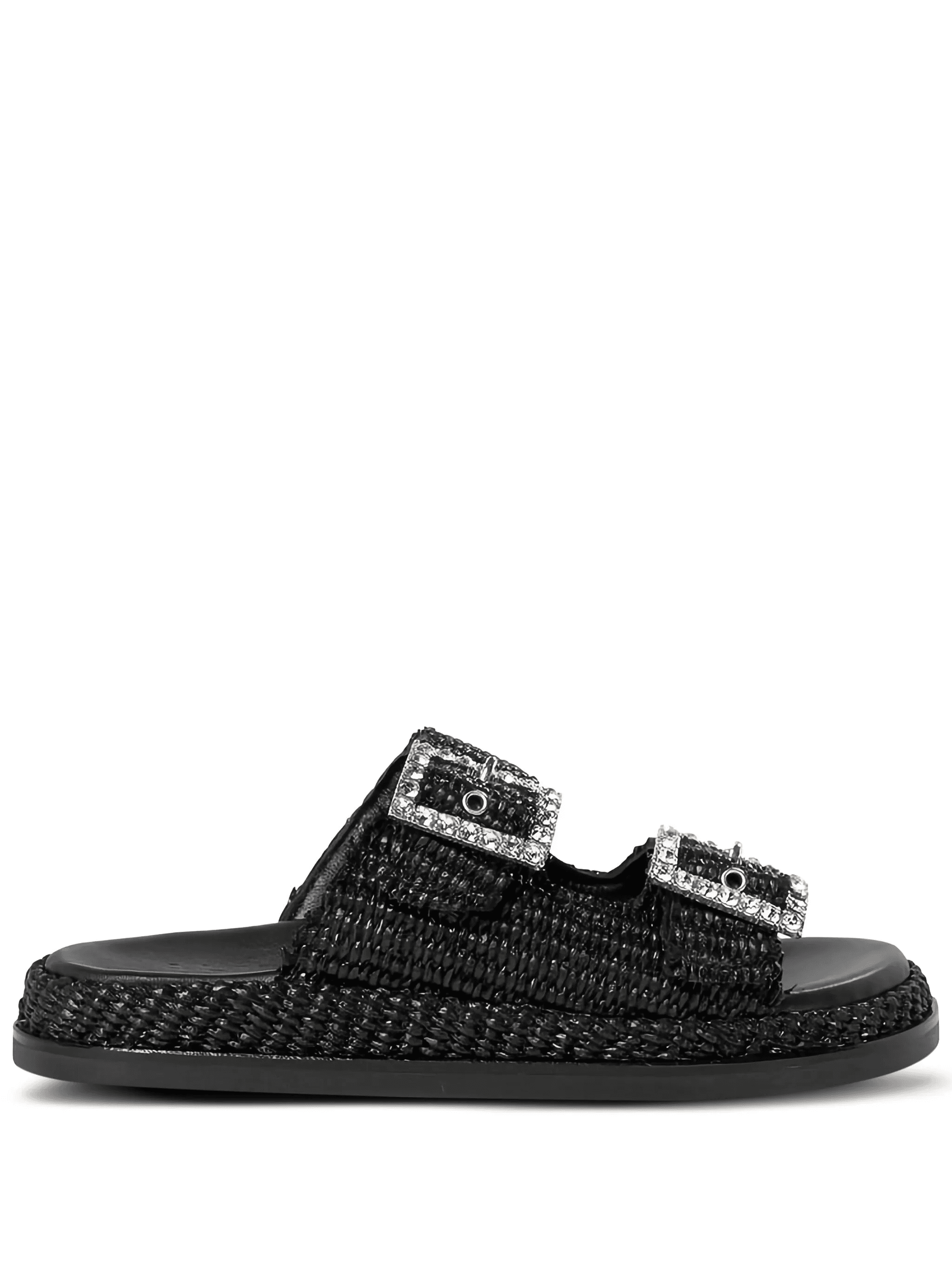 double-buckle flat sandals - Image 1