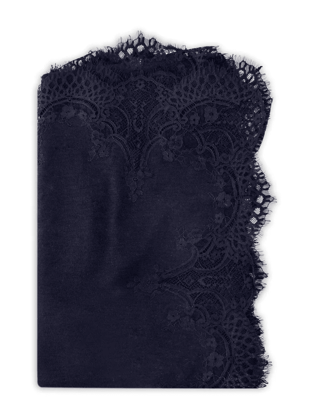 lace-trimmed scarf - Image 1