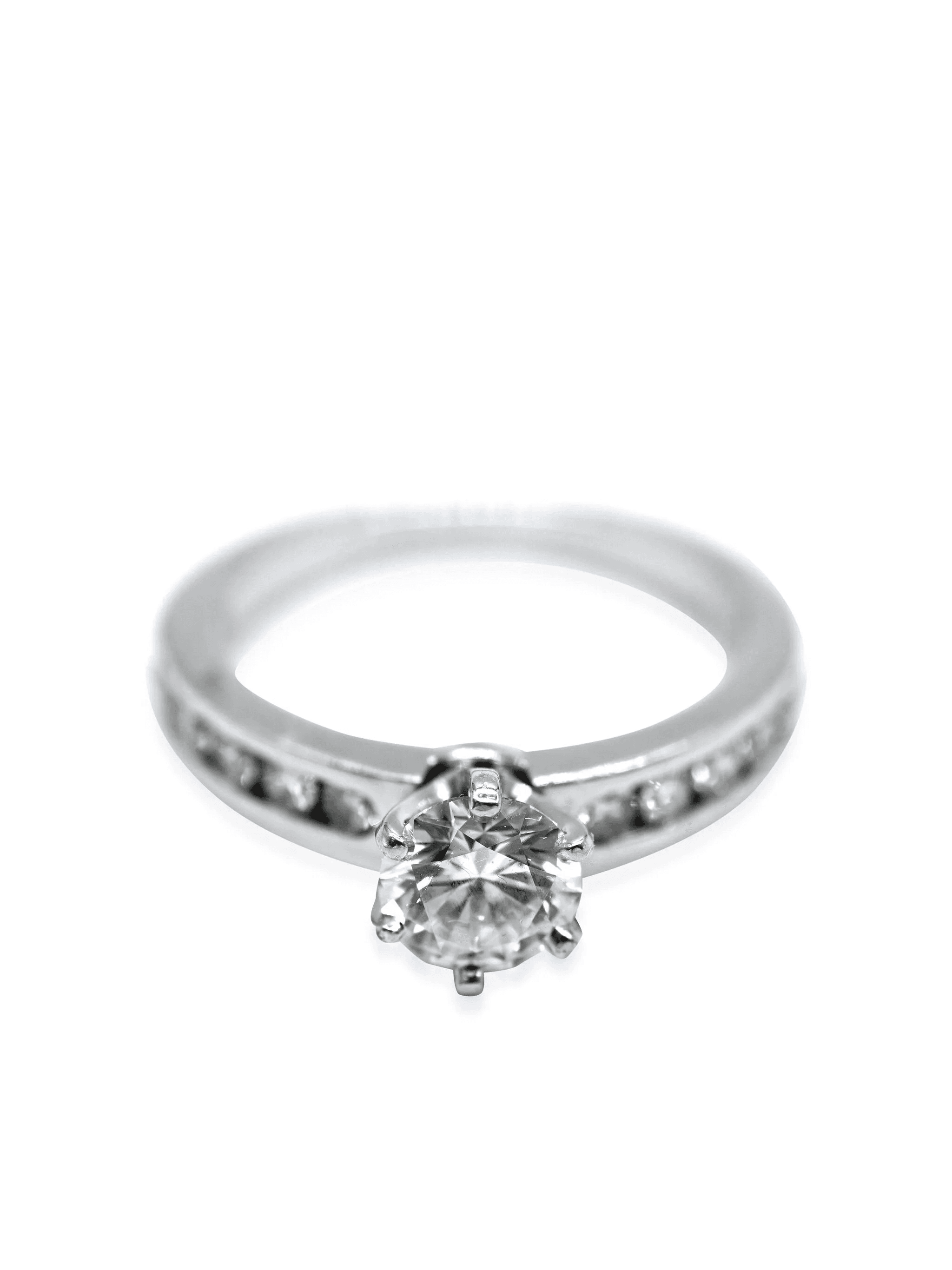 platinum diamond engagement ring - Image 1