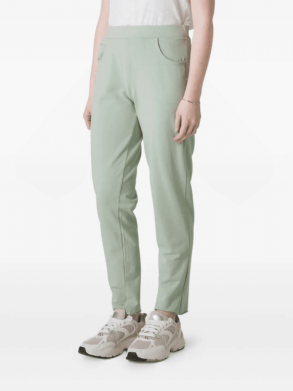 elastic-waist side-pocket trousers - Image 1