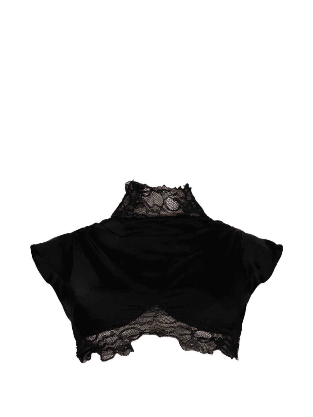 Midnight lace crop top - Image 1