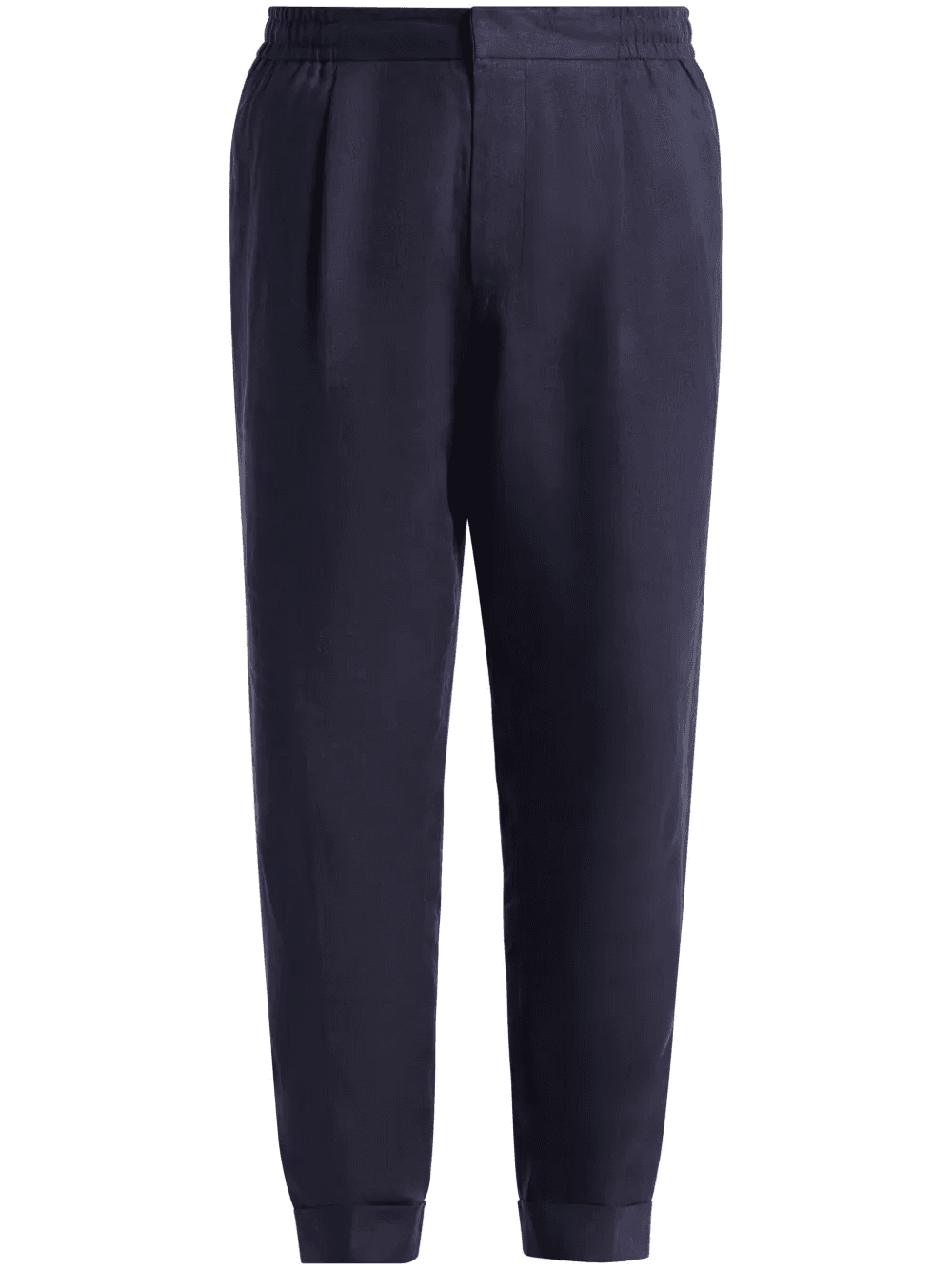 slim-fit linen trousers - Image 1