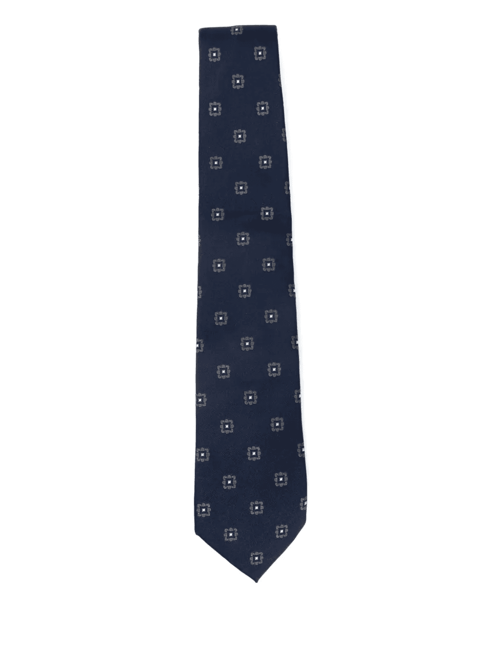 patterned silk tie - Image 1