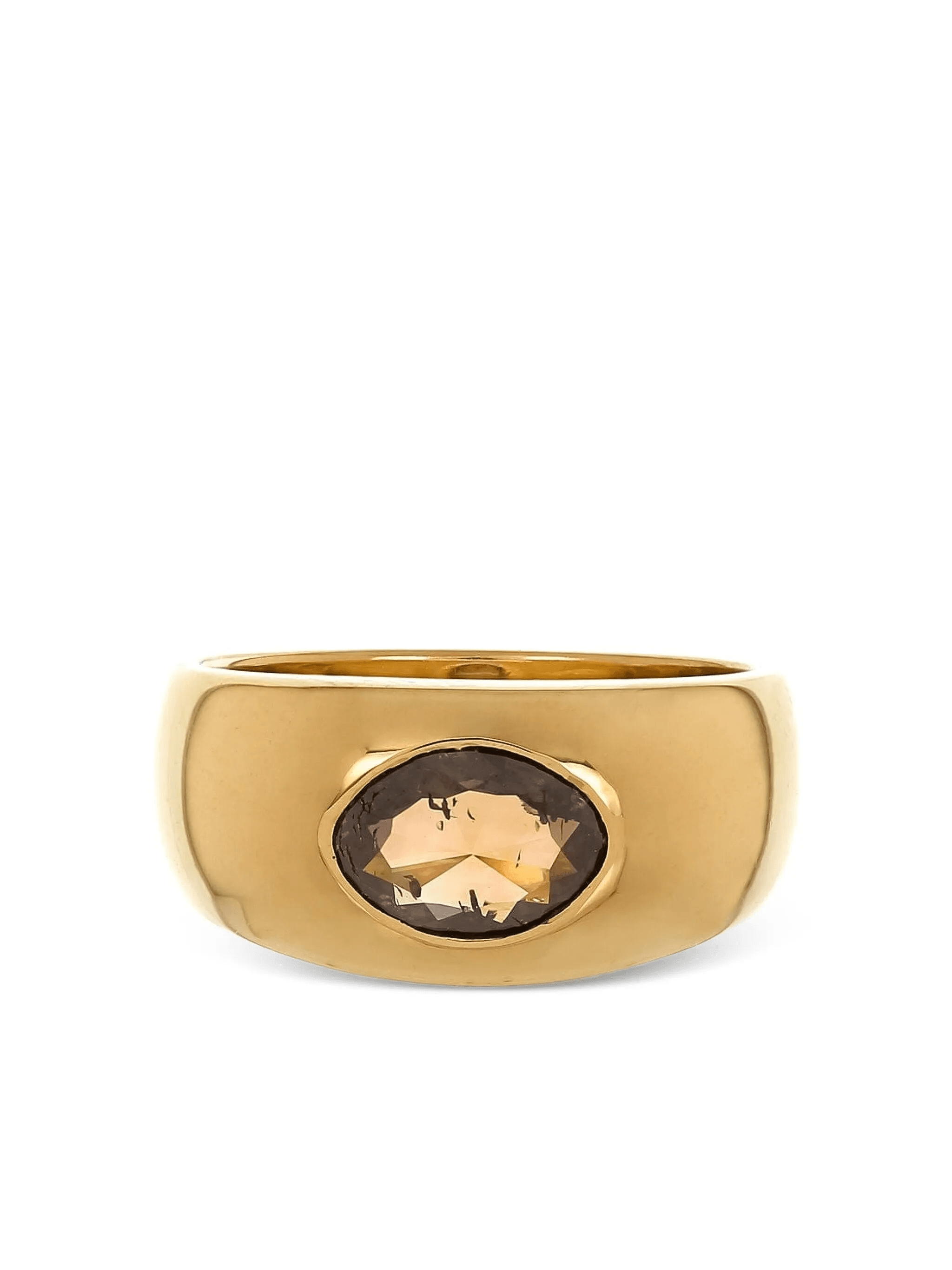 18K yellow gold sapphire ring - Image 1