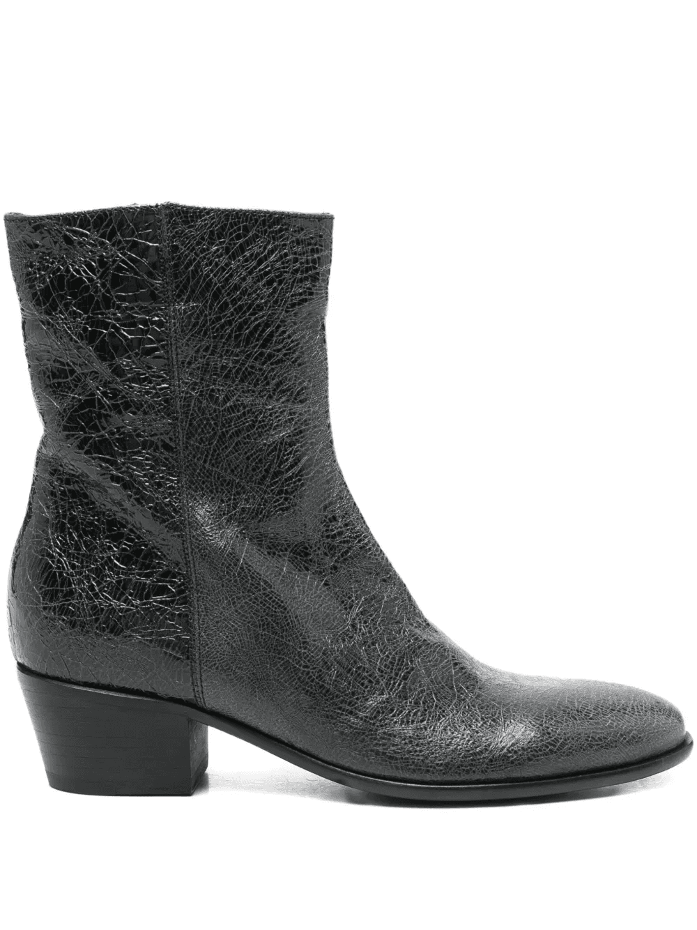 Matt zip-up boots - Image 1