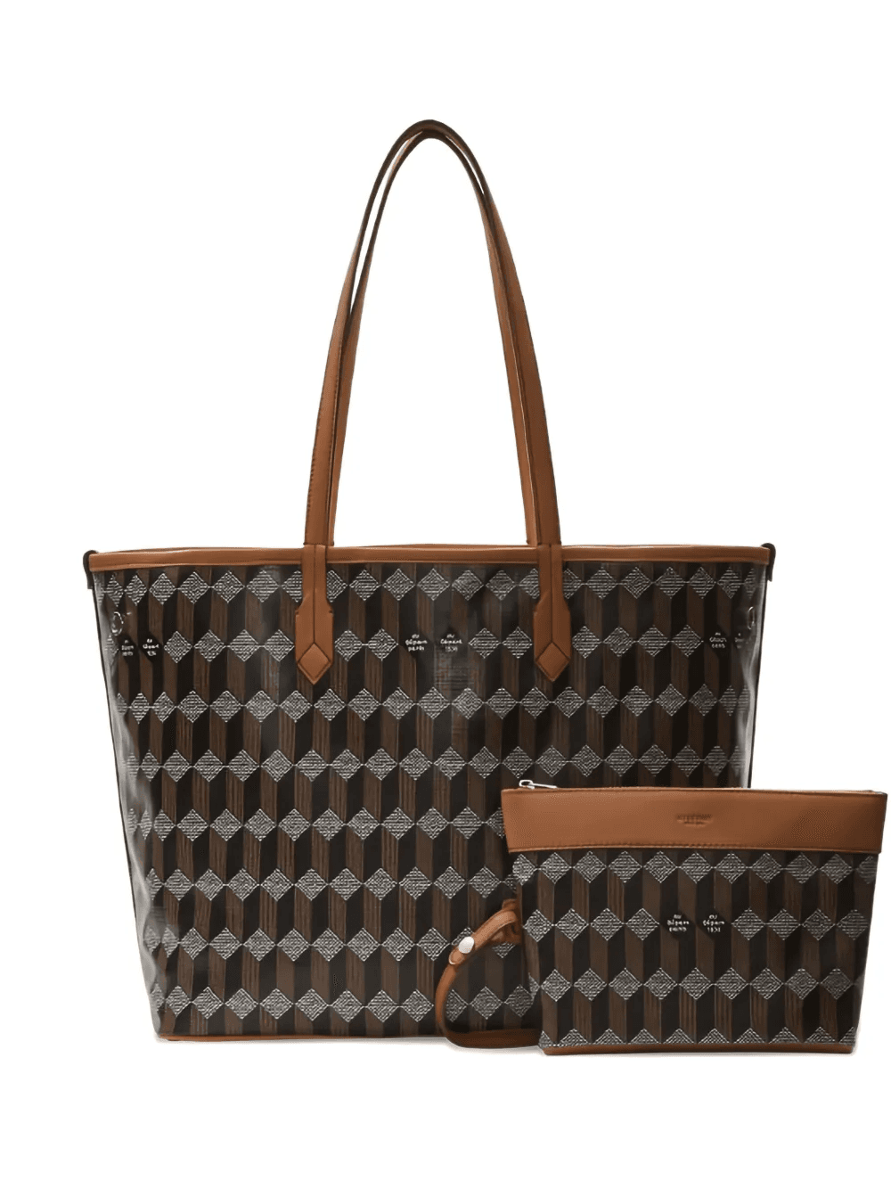 No.47 geometric-print tote - Image 1