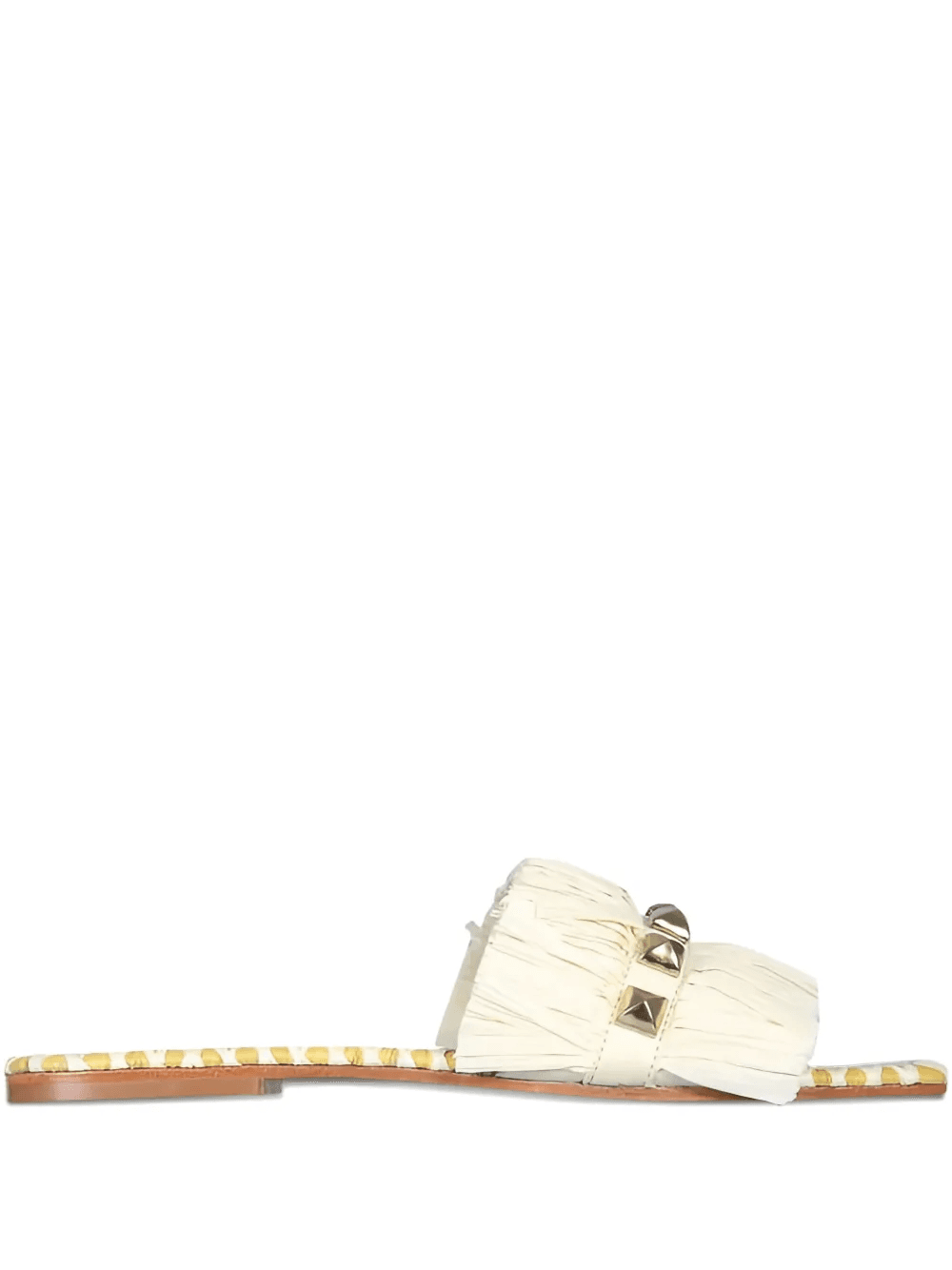 fringed studded sandals - Image 1