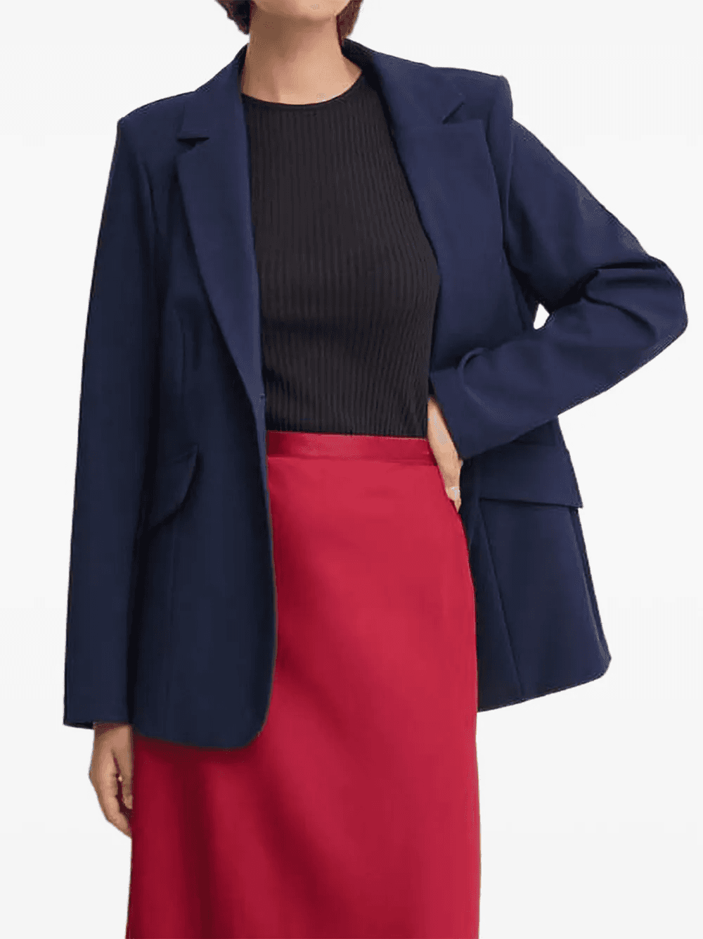 flap-pockets single-breasted blazer - Image 1