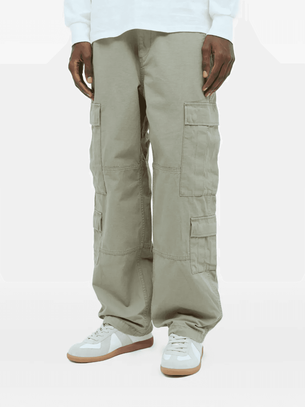 cotton cargo trousers - Image 1