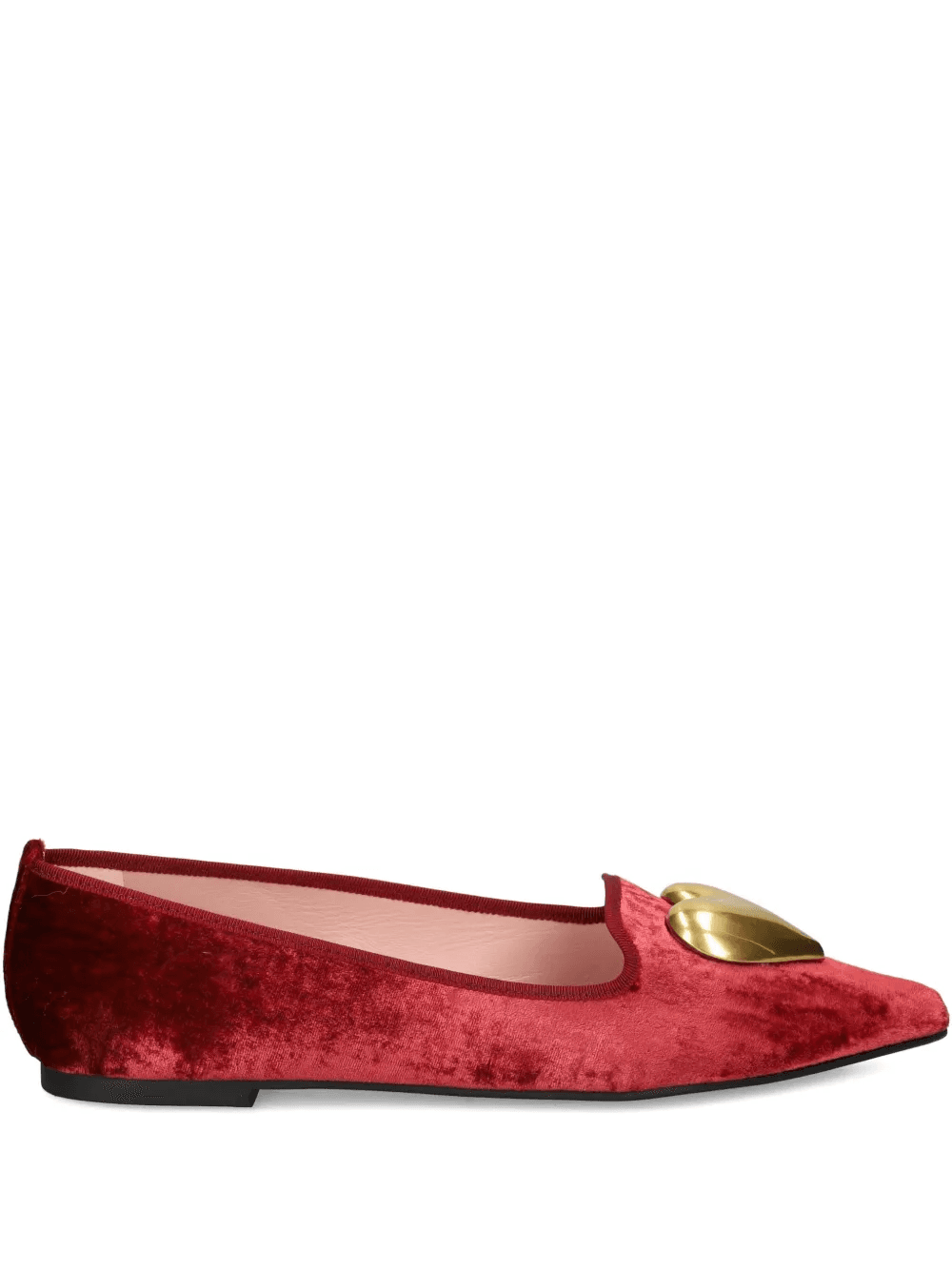 Ella heart-embellished ballet flats - Image 1