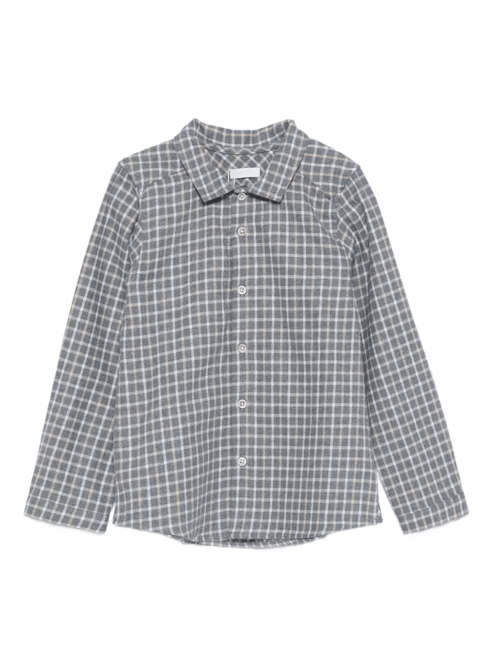 checked button-fastening shirt - Image 1
