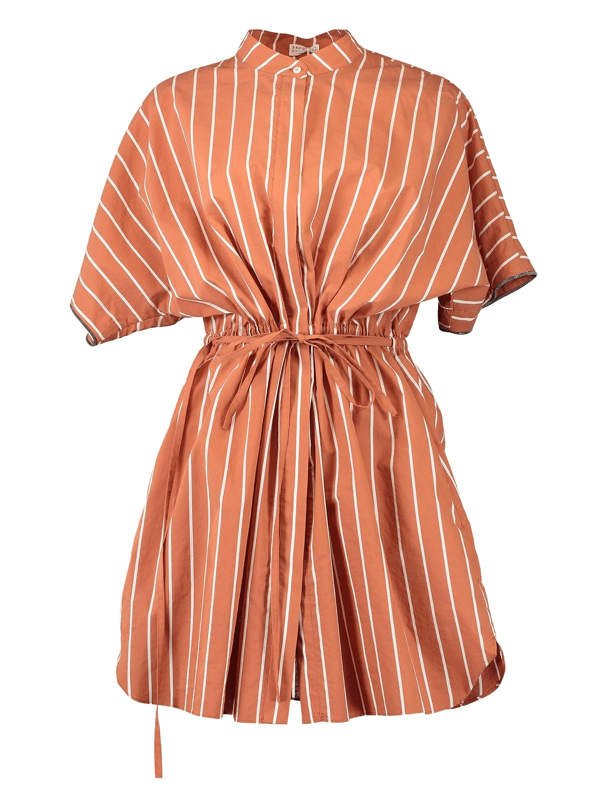 stripe-pattern shirt mini dress - Image 1