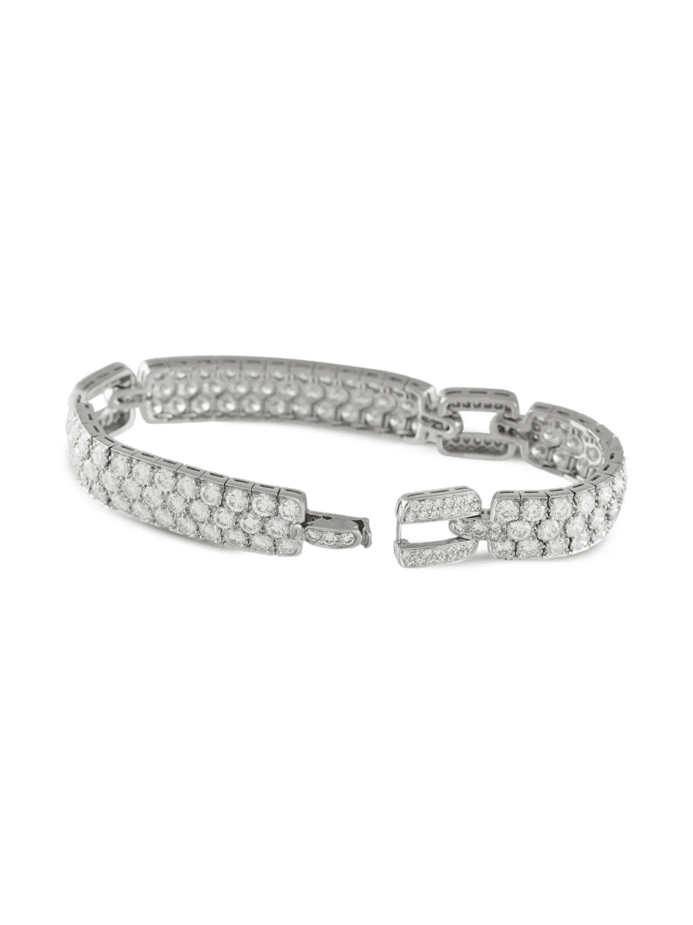 platinum diamond pavé bracelet - Image 1