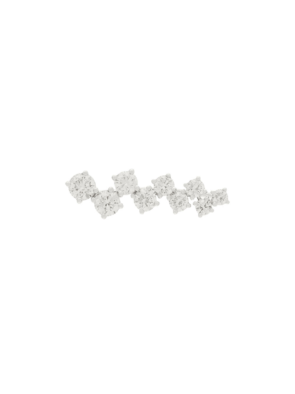 18K white gold Eva diamond left ear cuff - Image 1