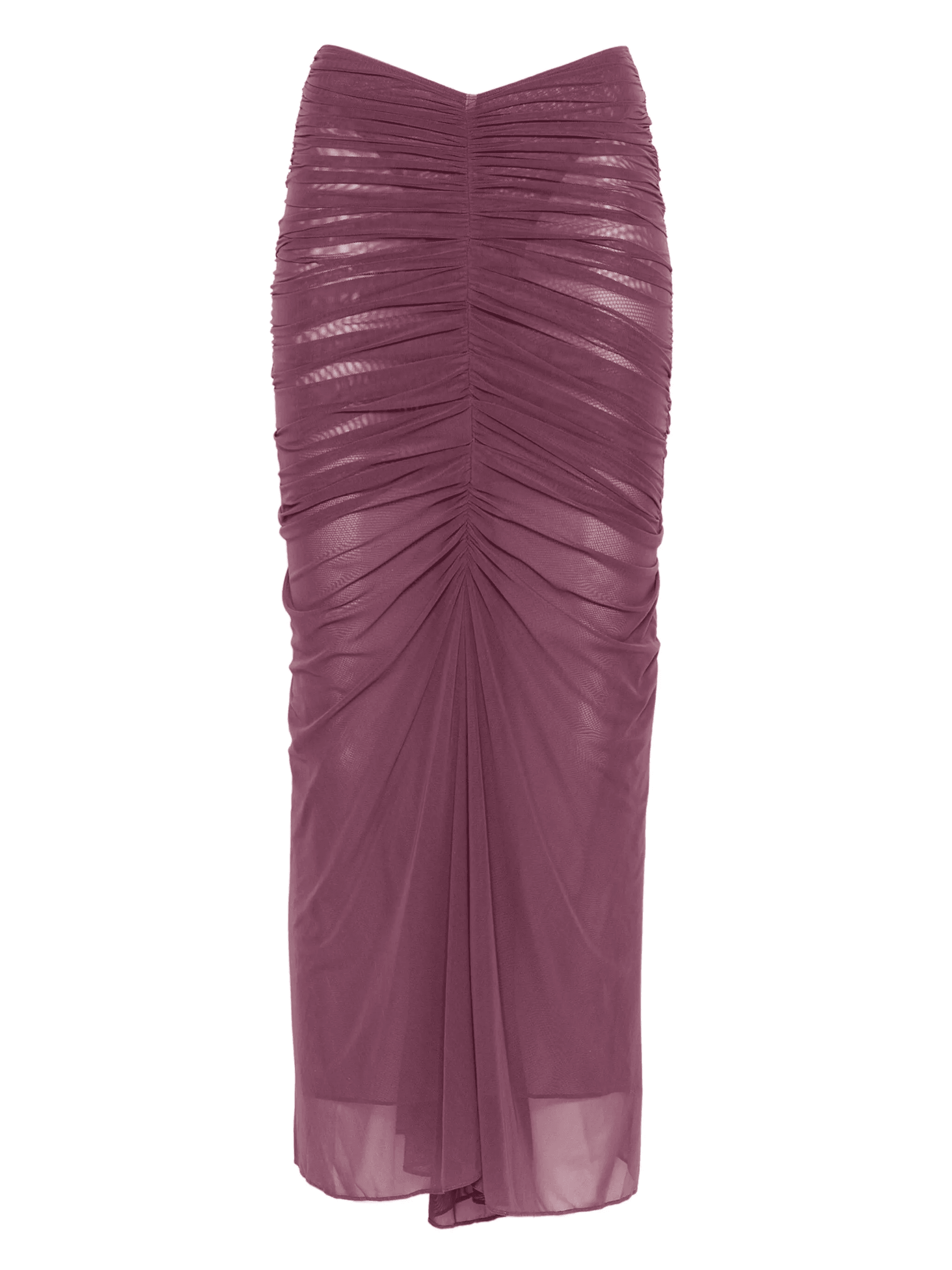ruched mesh maxi skirt - Image 1