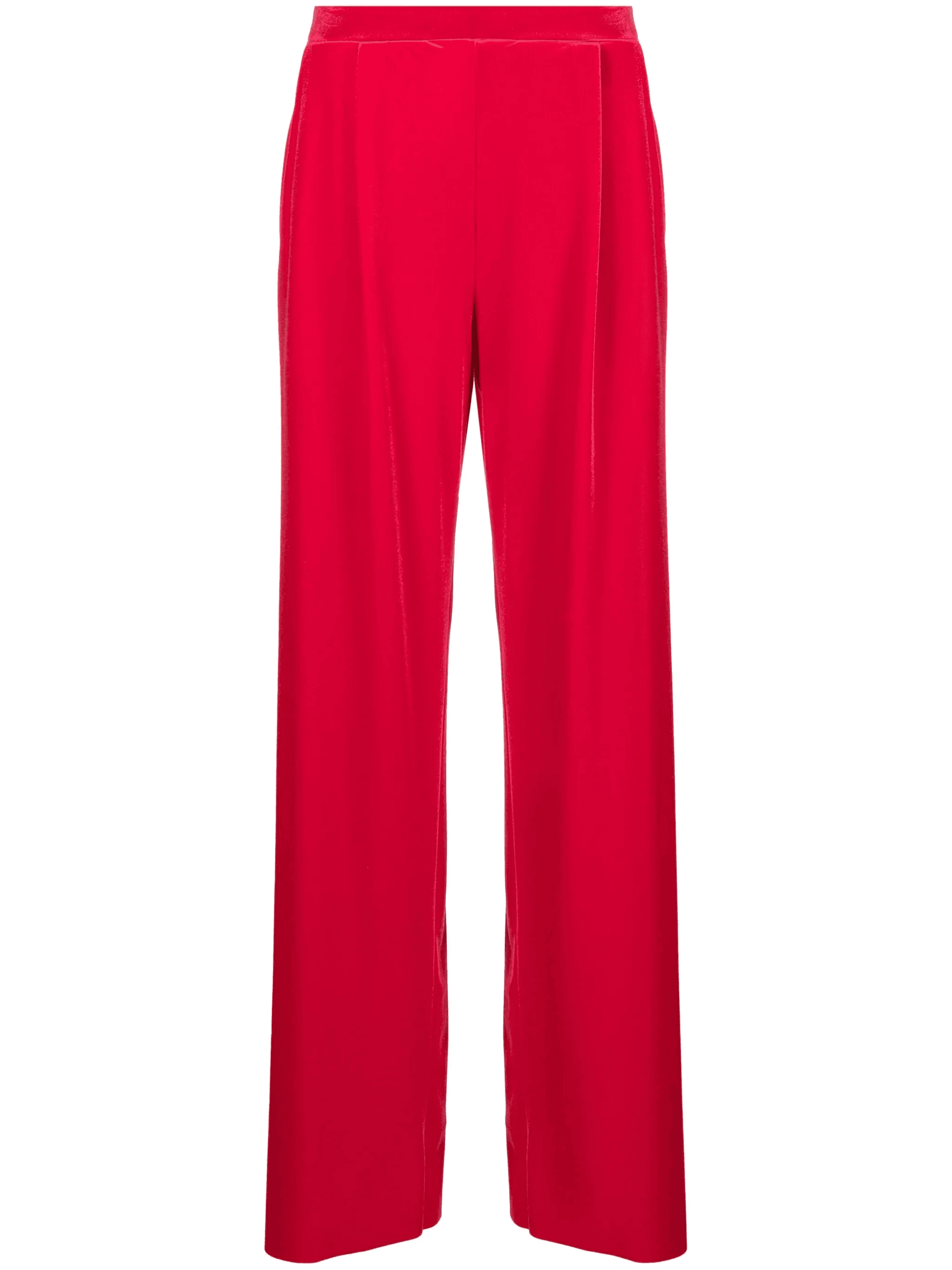 straight-leg velvet trousers - Image 1