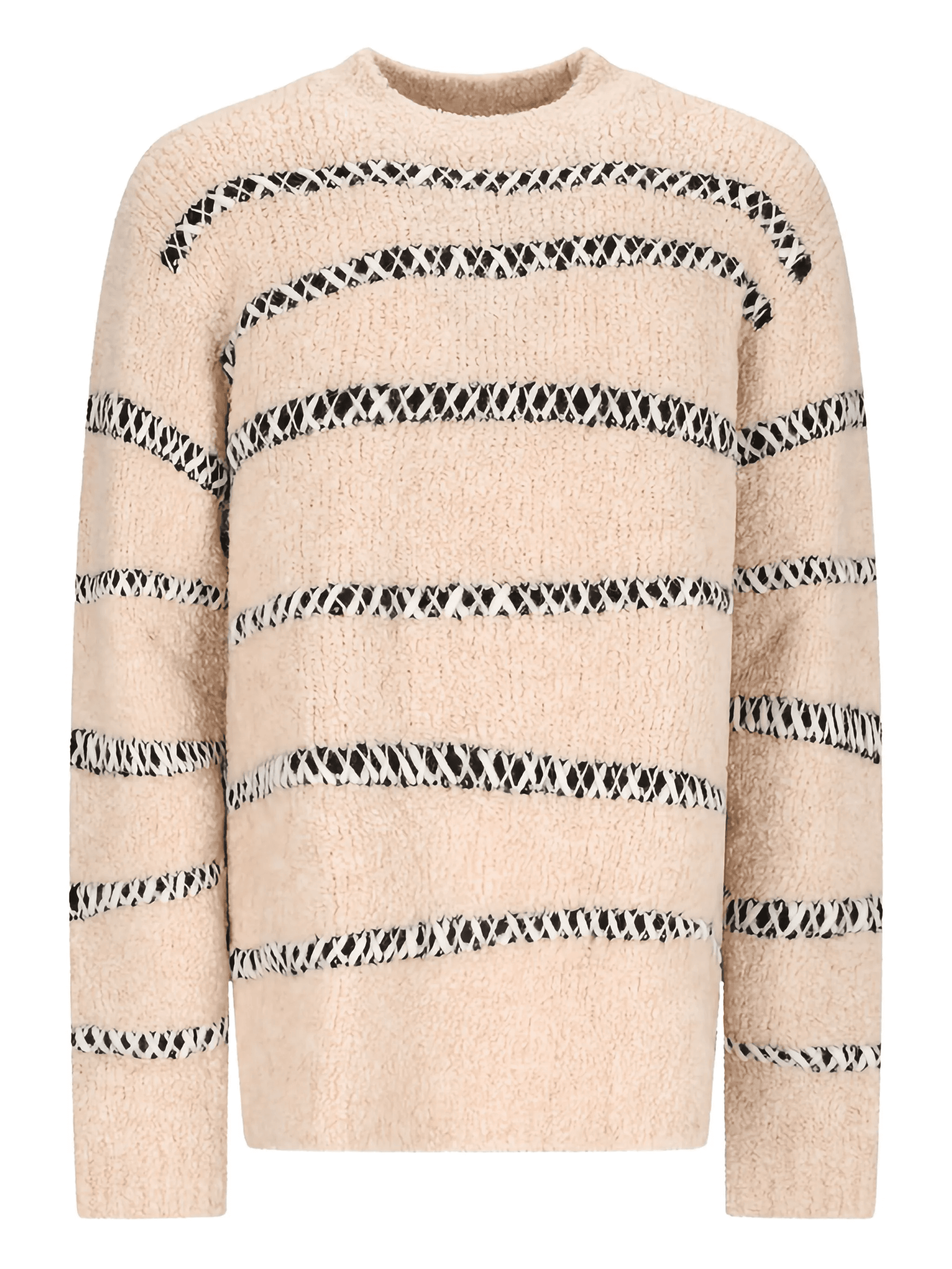 bouclé striped sweater - Image 1