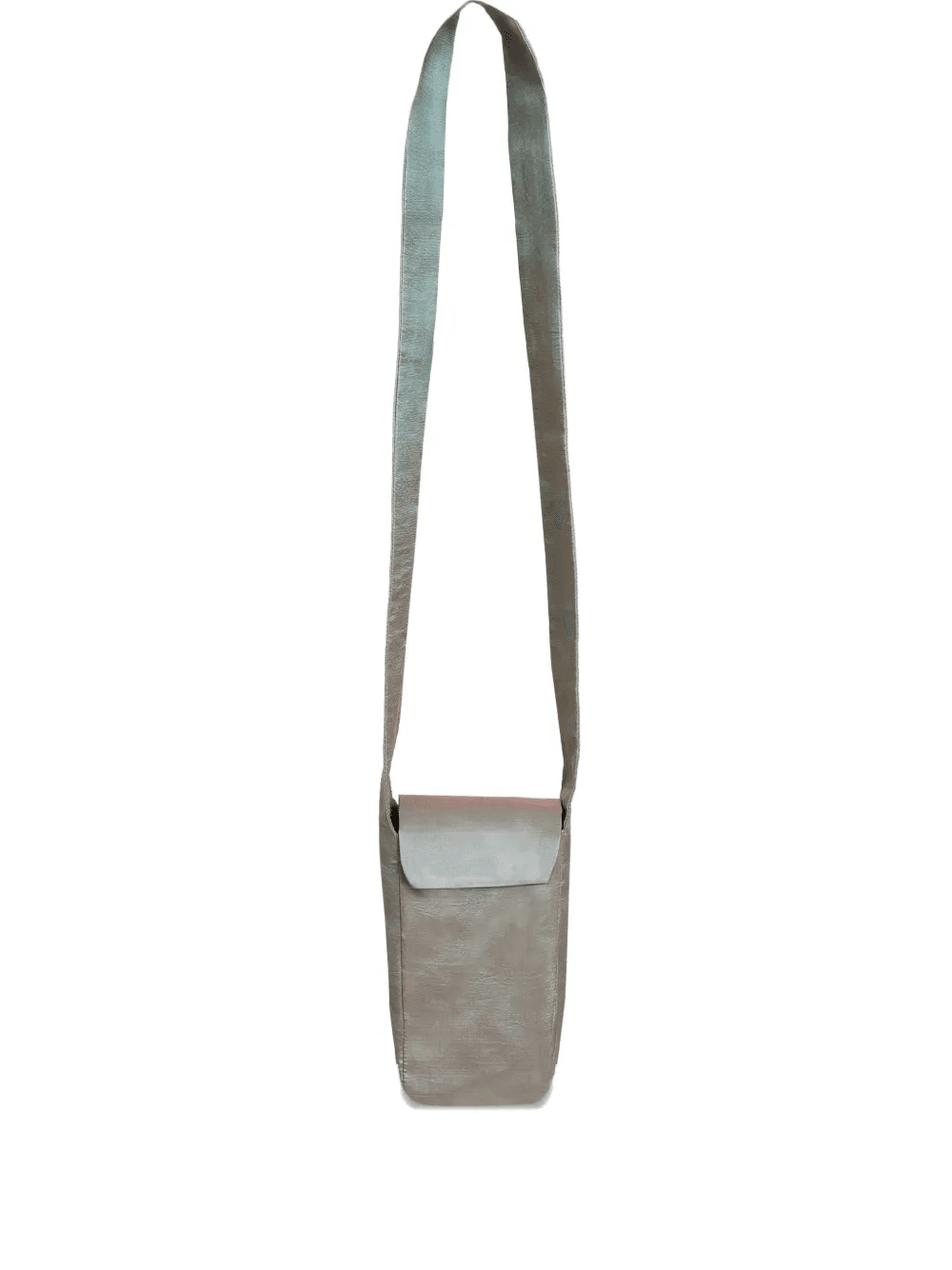 metallic leather crossbody bag - Image 1