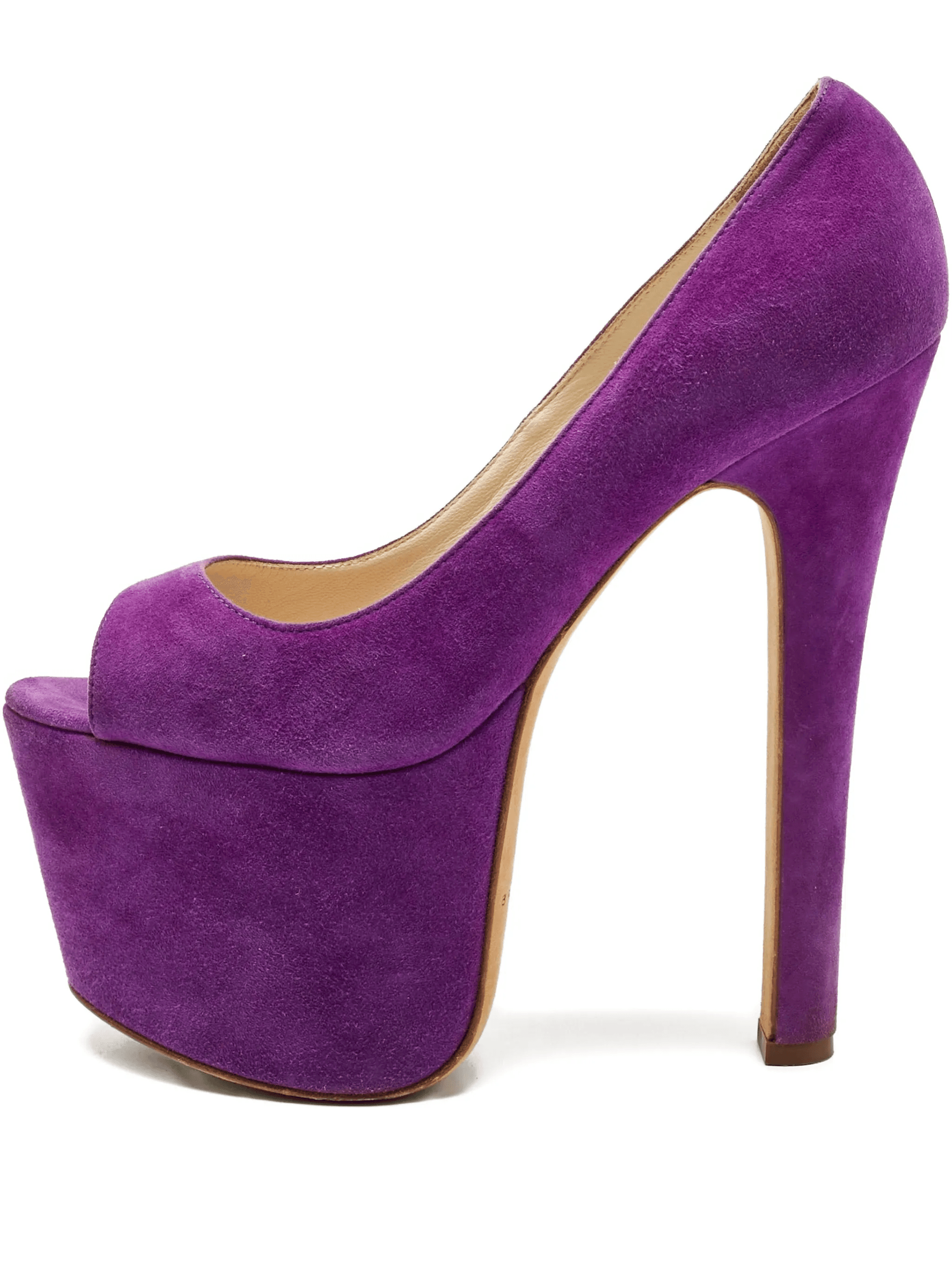 platform-sole open-toe pumps - Image 1