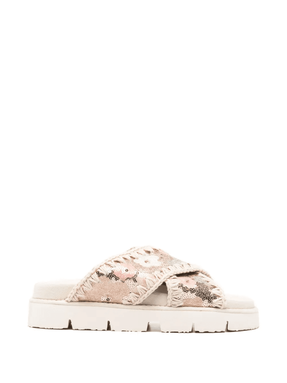 sequin-embellished sandals - Image 1