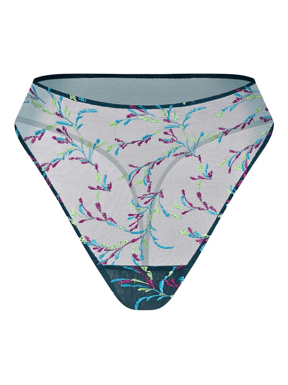 Maris high-waisted floral thong - Image 1