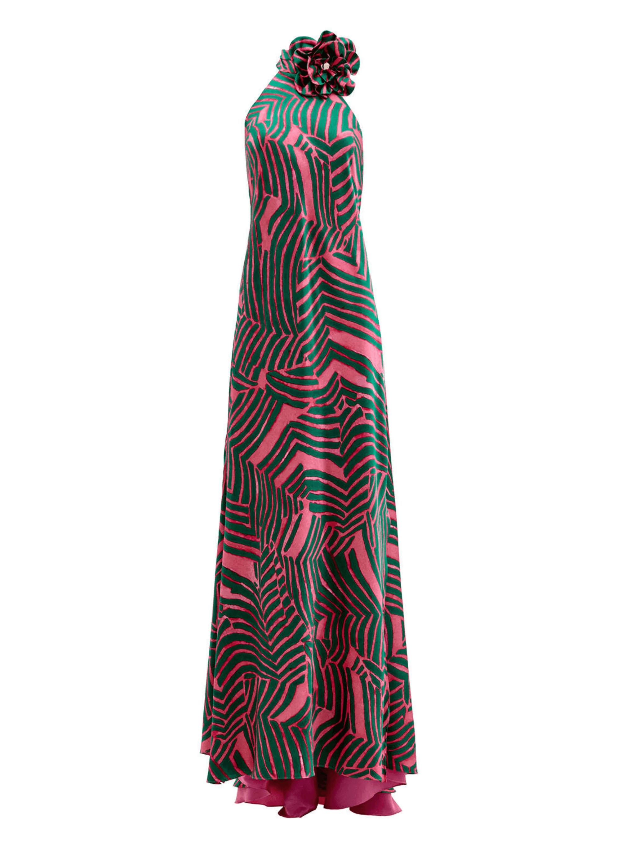 Tila floral-appliqué maxi dress - Image 1