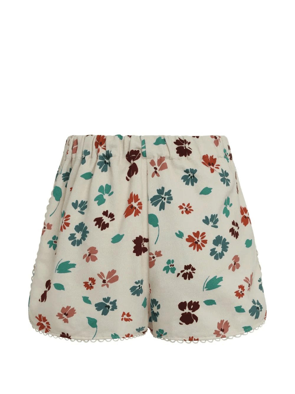 floral-pattern cotton shorts - Image 1