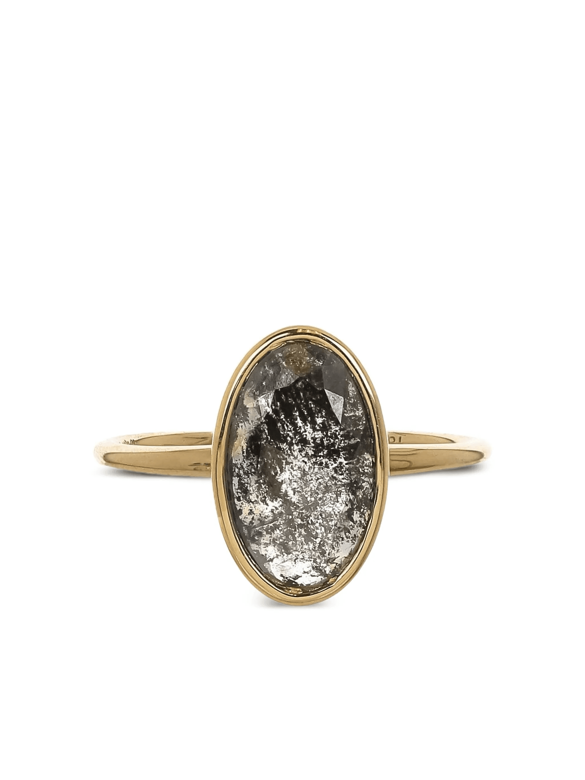 18K yellow gold Skinny diamond ring - Image 1