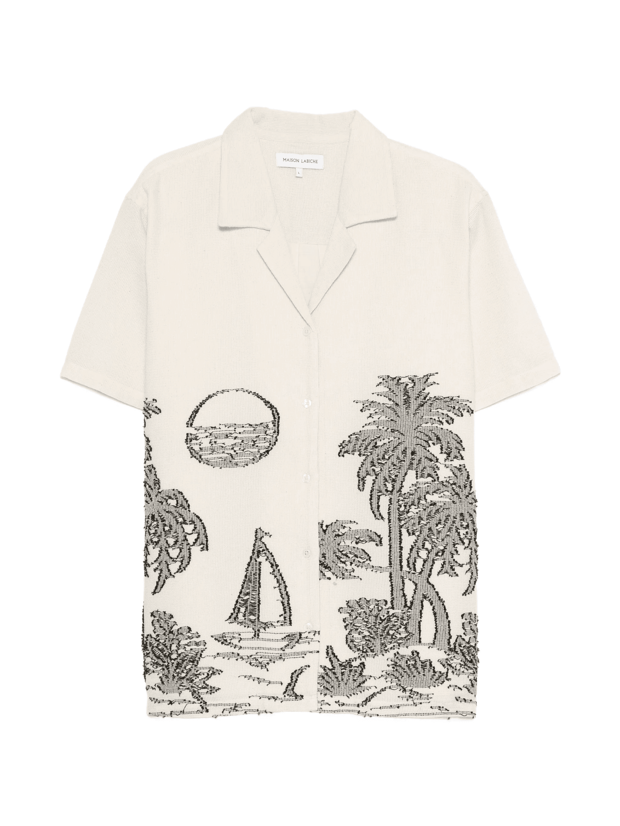 tree-embroidered shirt - Image 1