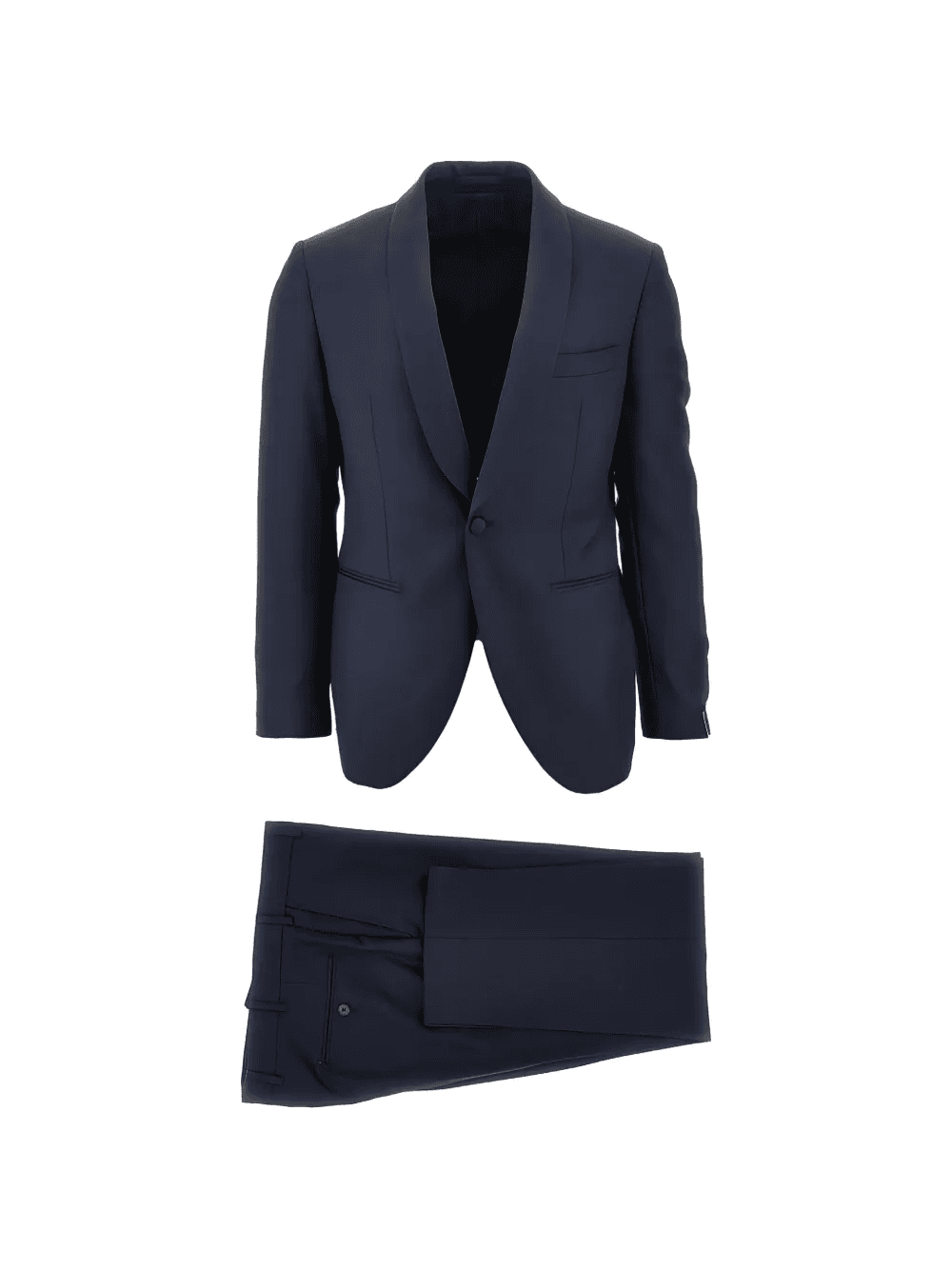 shawl-lapel single-breasted wool suit - Image 1