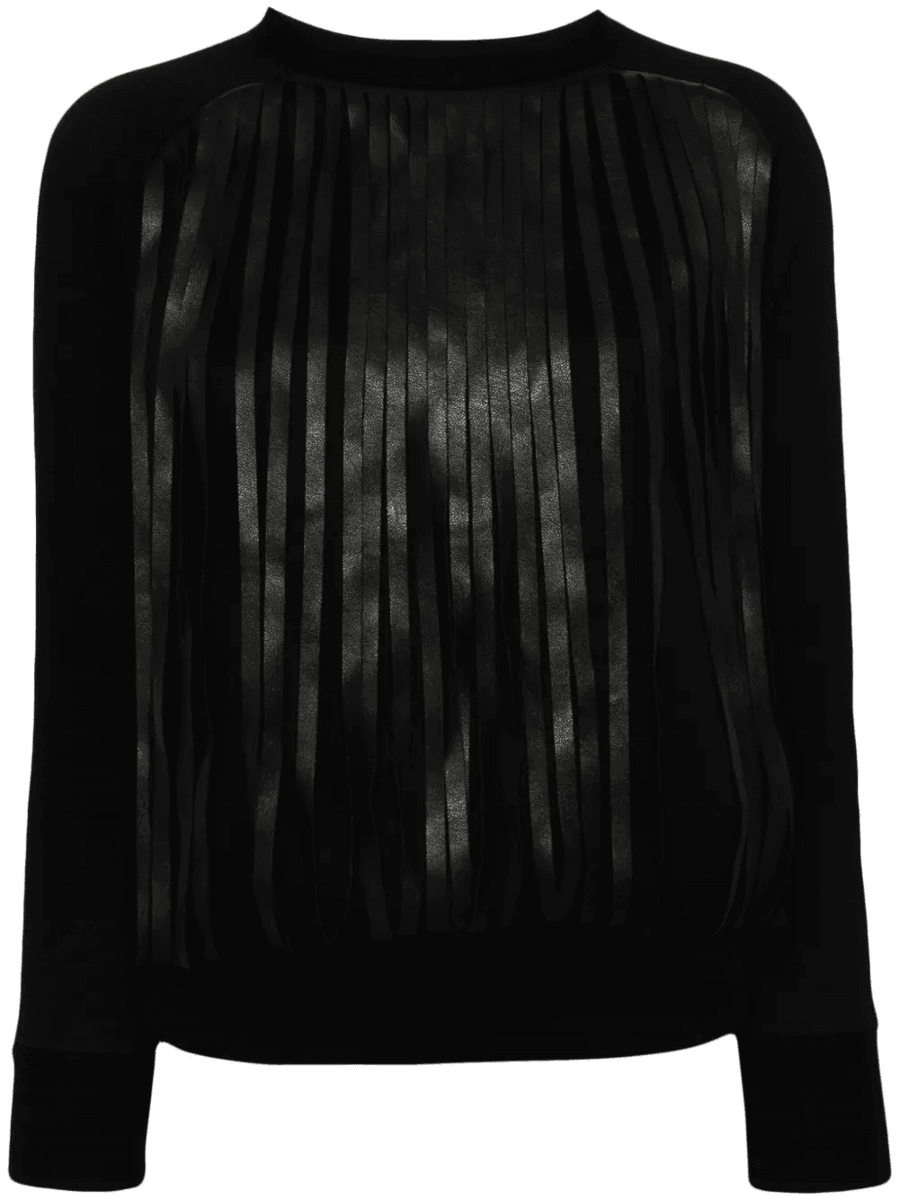 fringed long-sleeve sweatshirt - Image 1