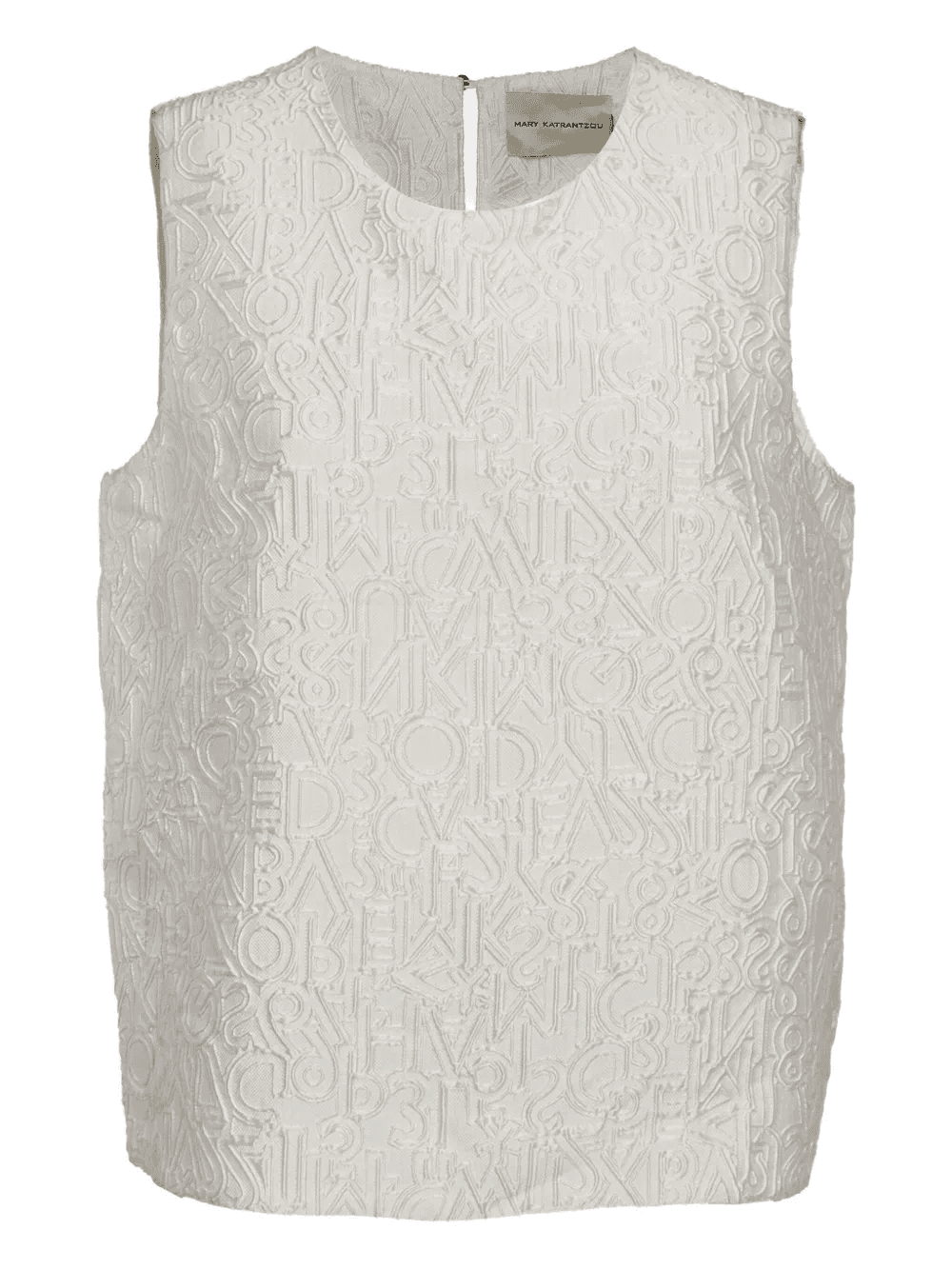 alphabet-jacquard vest - Image 1